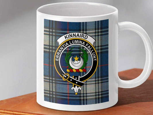 Personalized Kinnaird Crest Plaid Tartan Mug product type