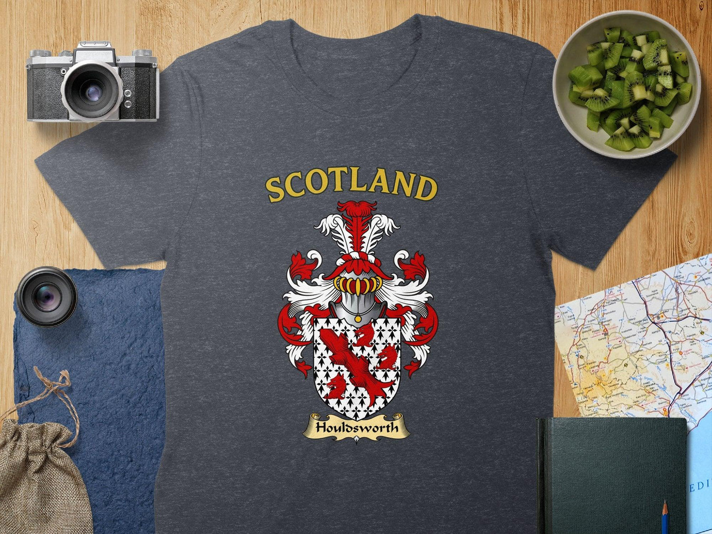 Houldsworth Family Crest Unique Scottish Heritage T-Shirt - Celtic Ancestry Gifts