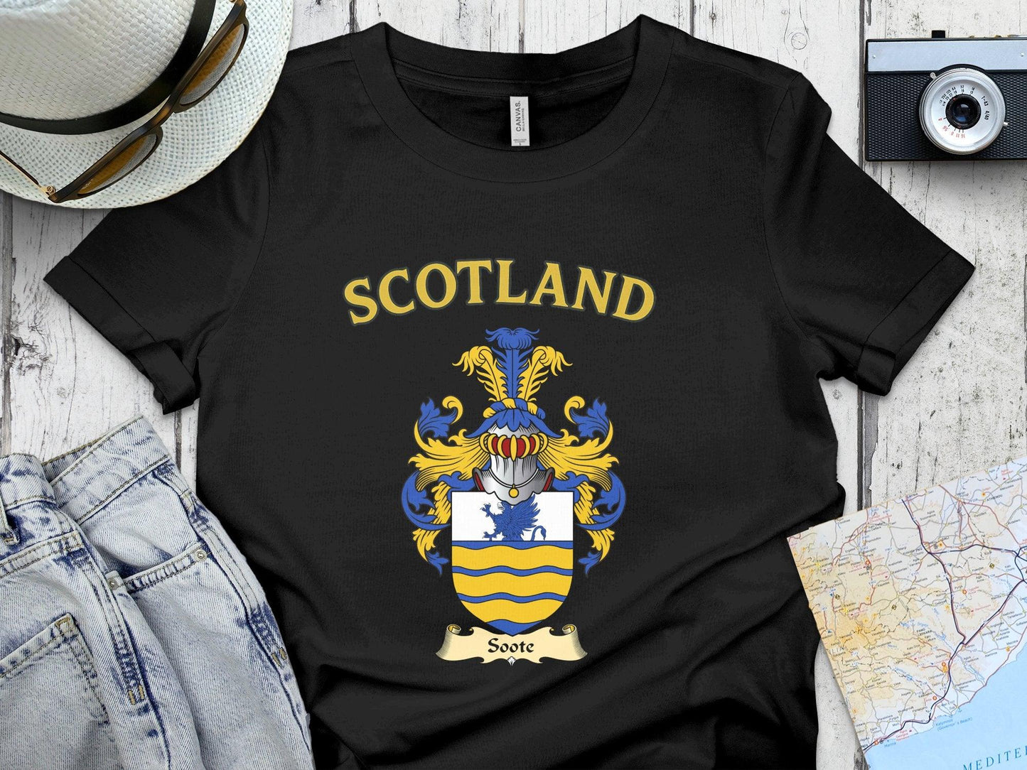 Scotland Crest Graphic Tee Cool Short Sleeve Shirt product