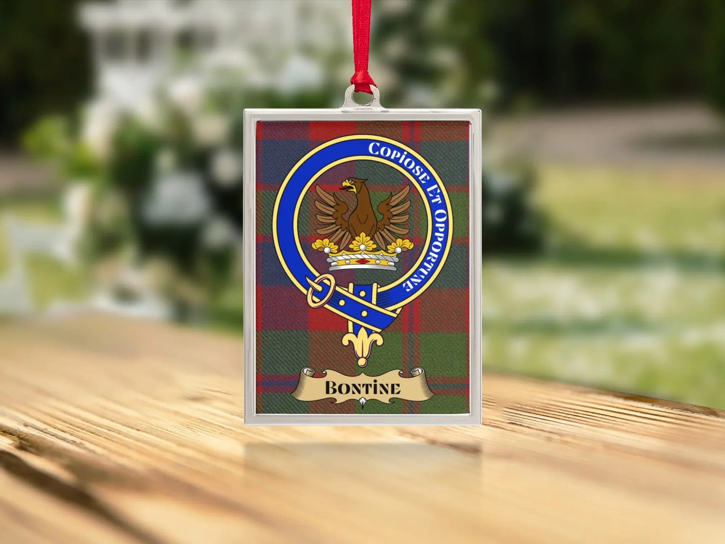 Colorful Crest Bontine Tartan Plaque Home Decor product