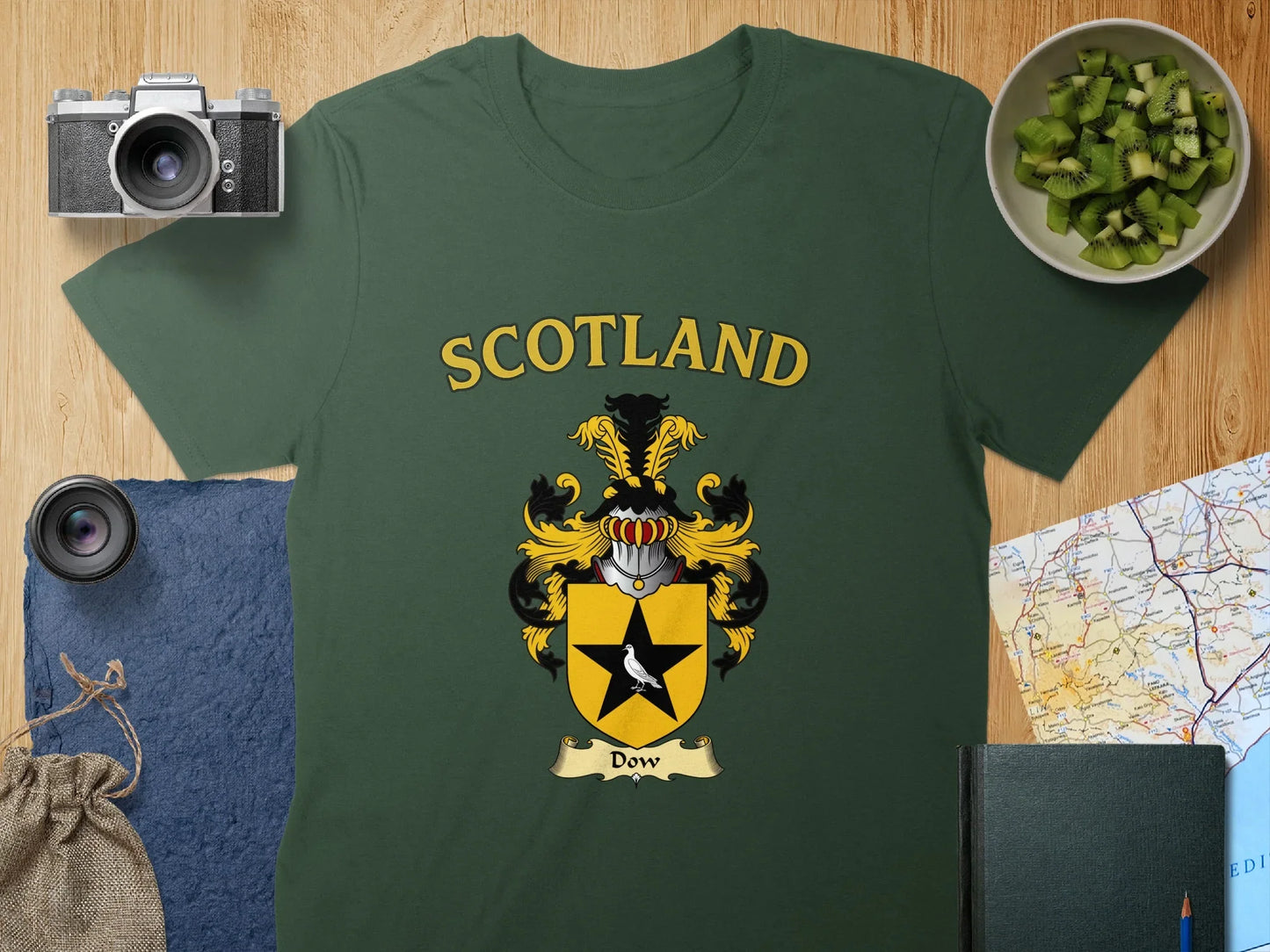 Scotland Coat of Arms Green Graphic Tee product