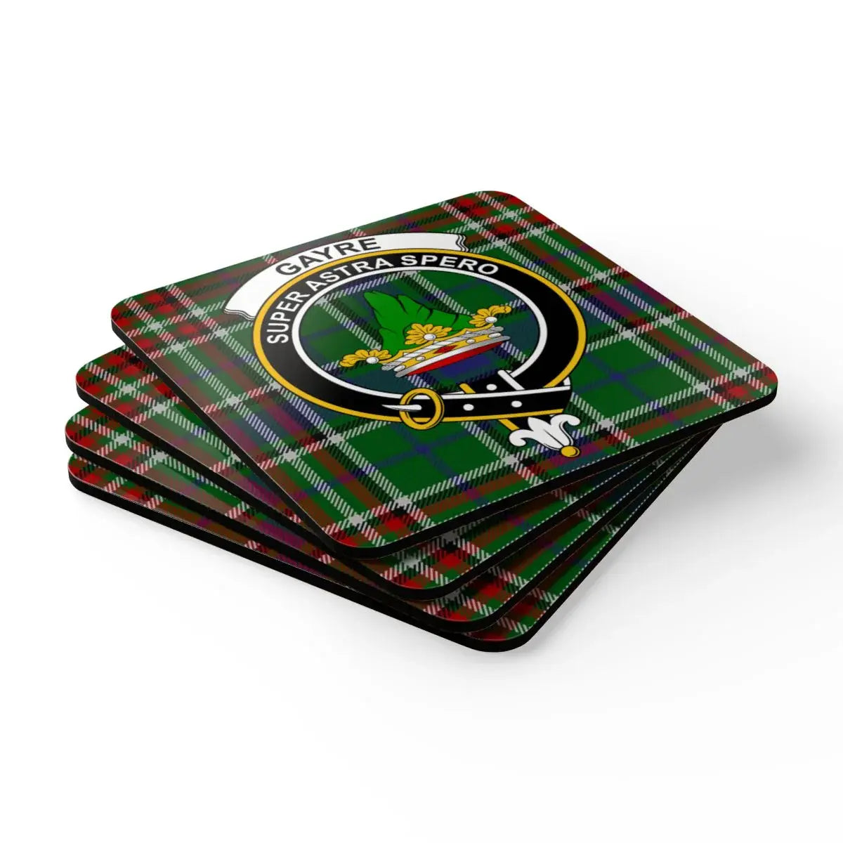 Gayre Super Astra Spero Plaid Coaster Set product type