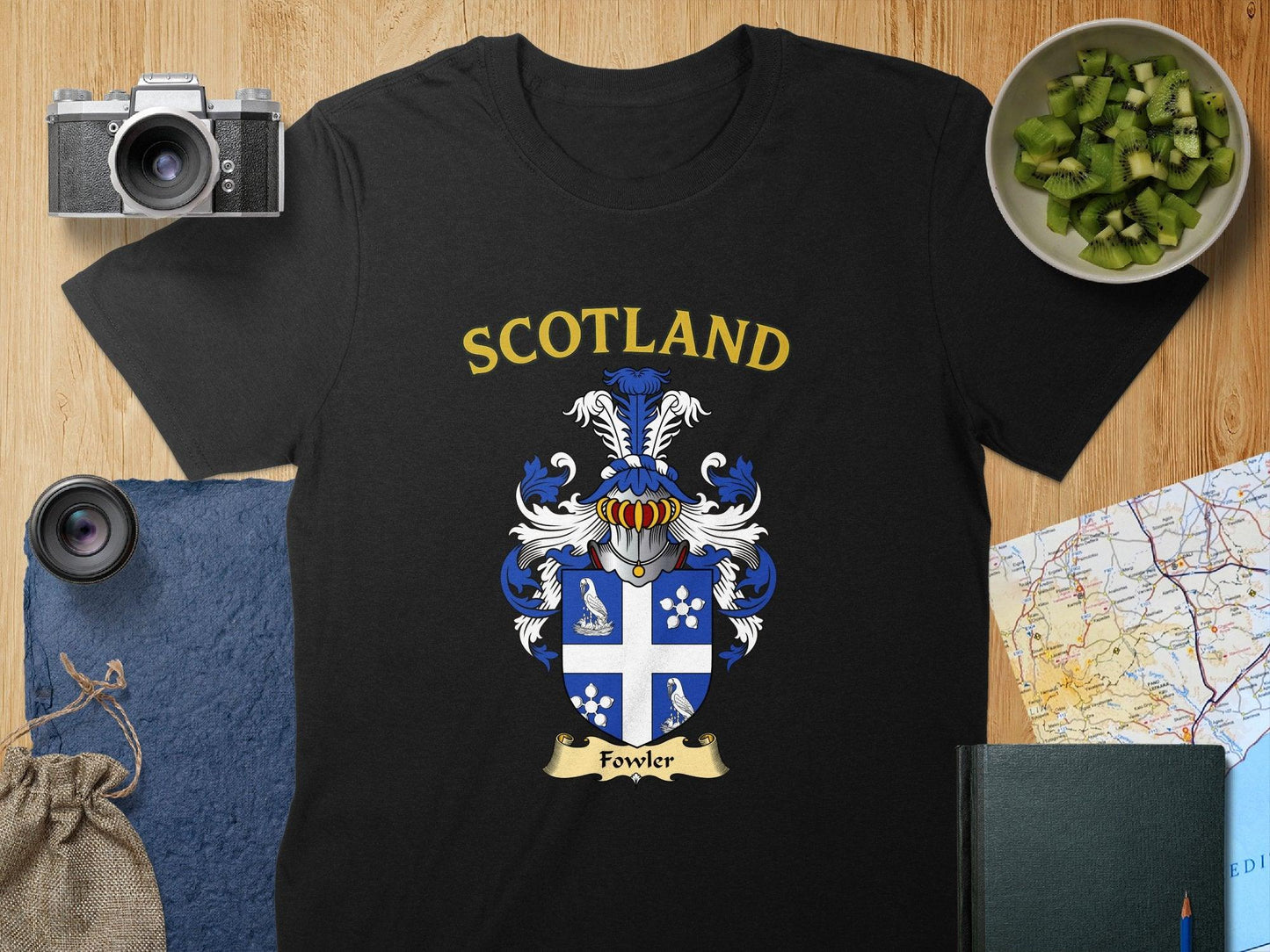 Fowler Clan Family Crest Scotland T-Shirt - Celtic Ancestry Gifts