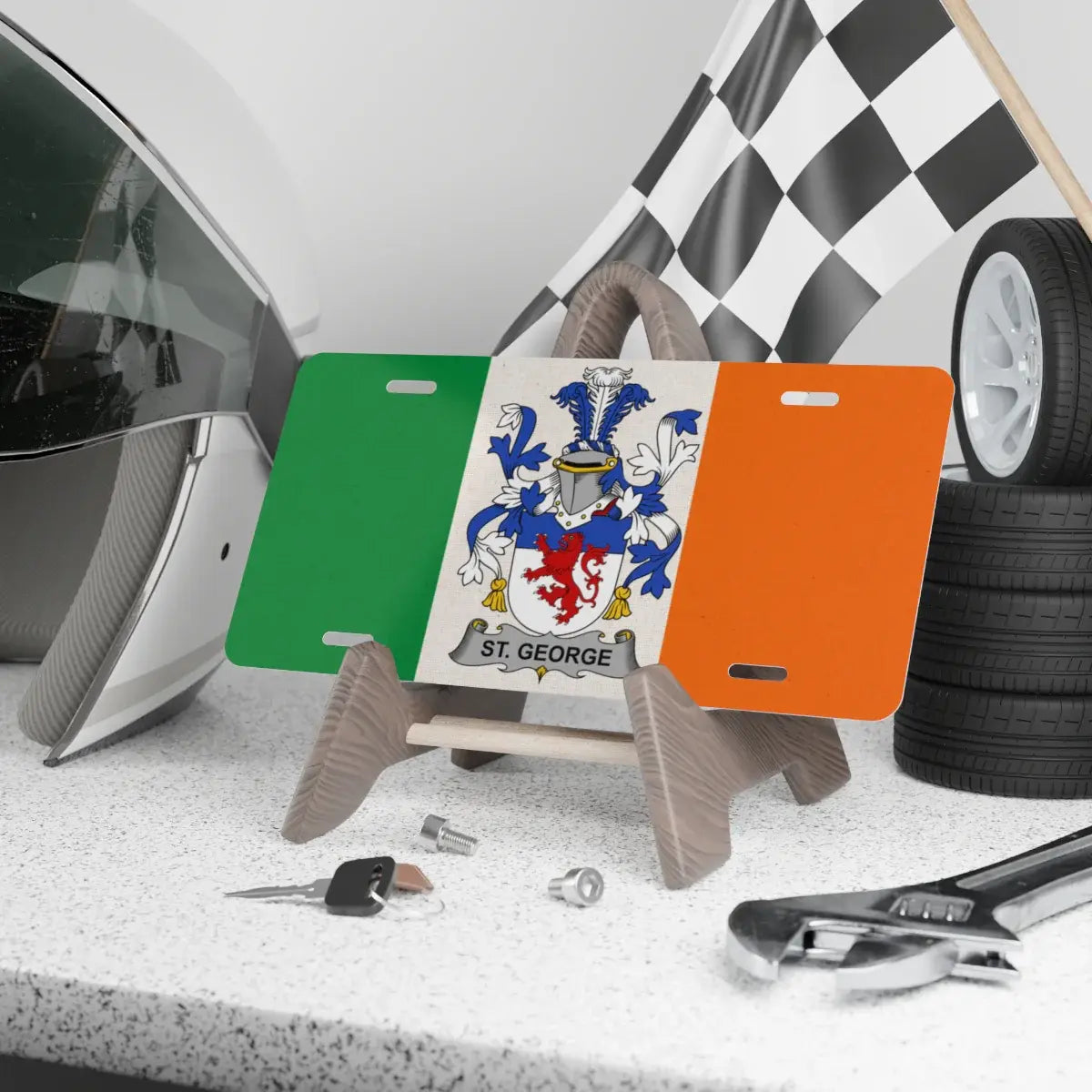 St George Crest Themed Decorative License Plate product