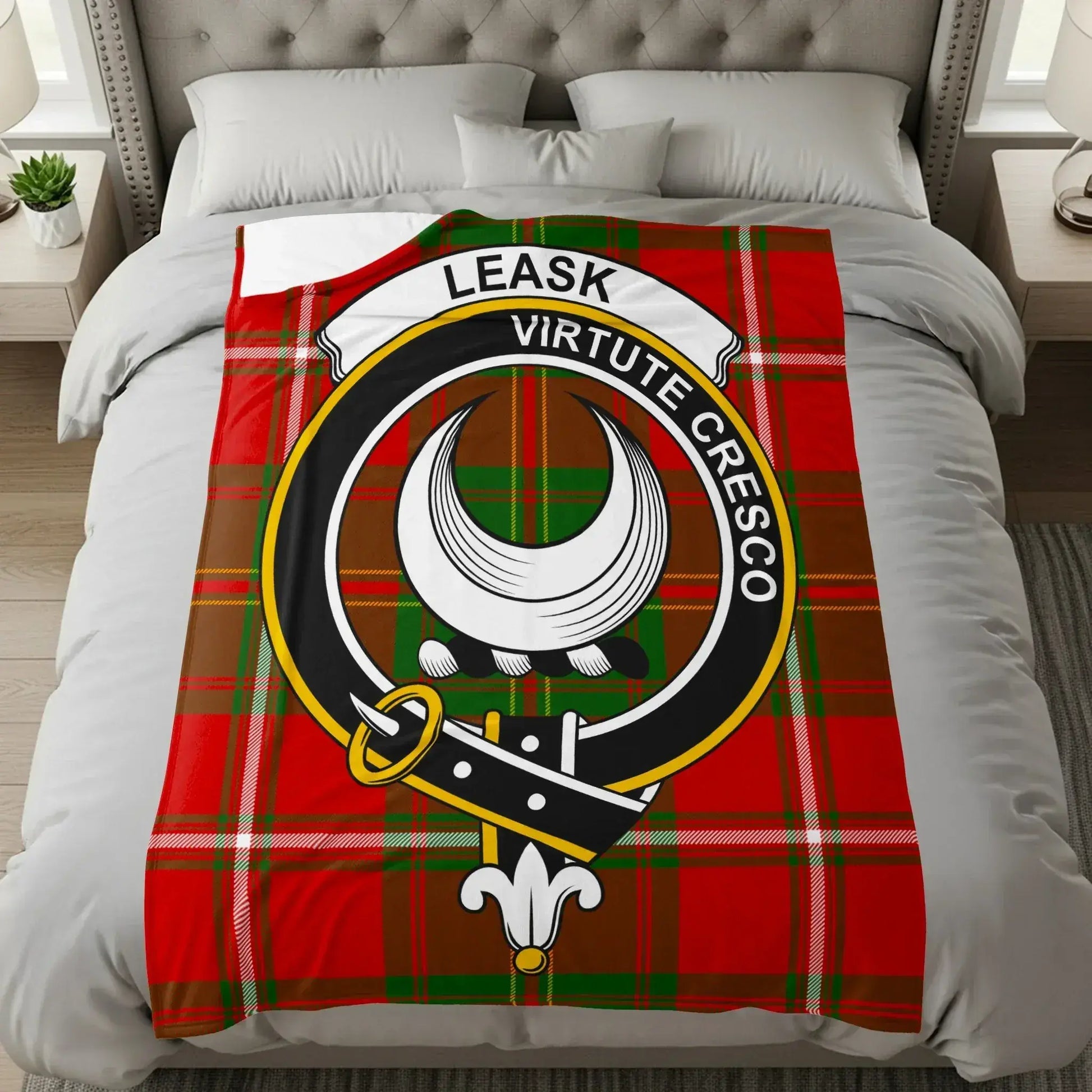 Leask Virtute Cresco Tartan Design Bedding product type