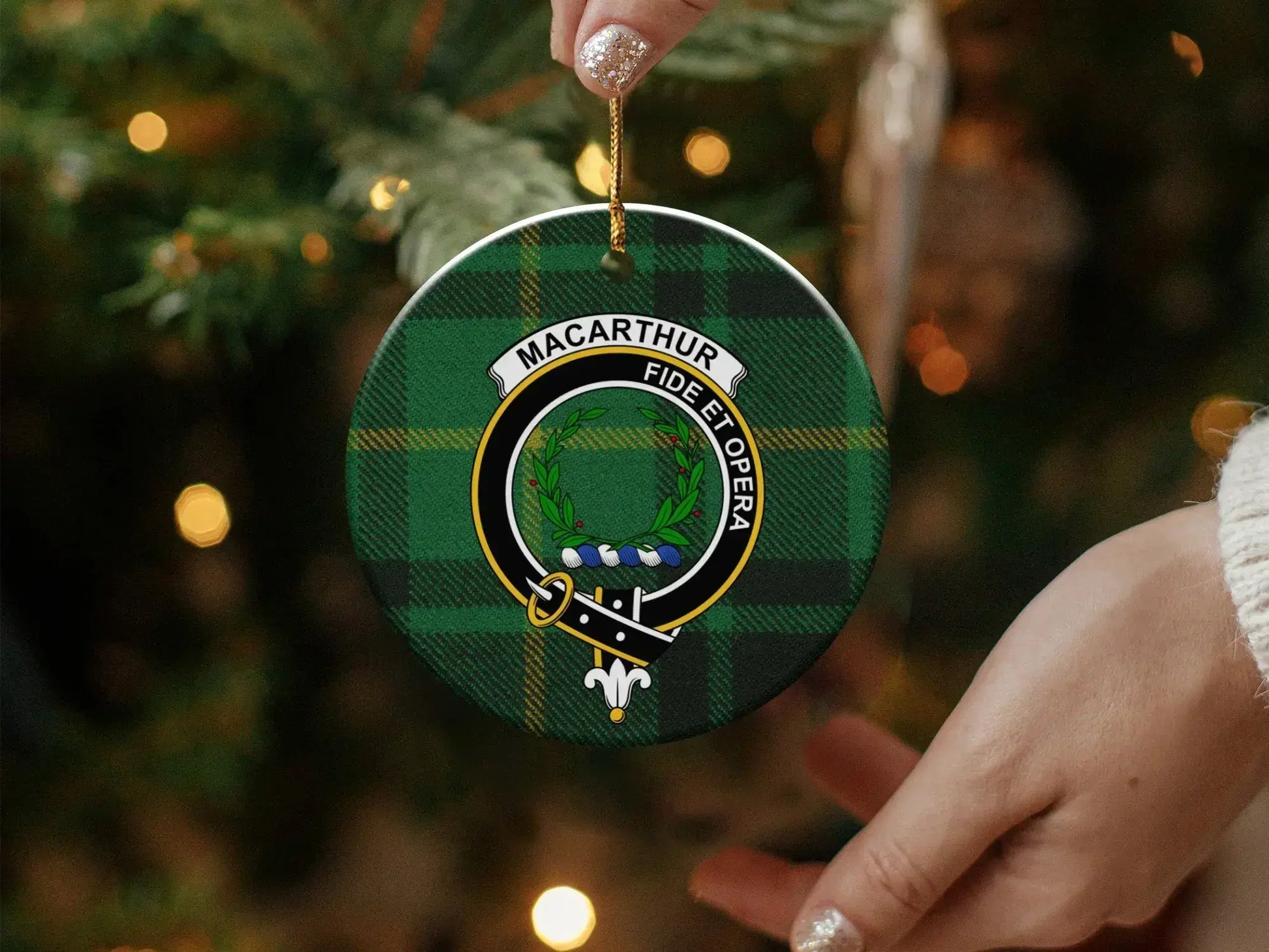 Personalized Macarthur Clan Crest Ornament product