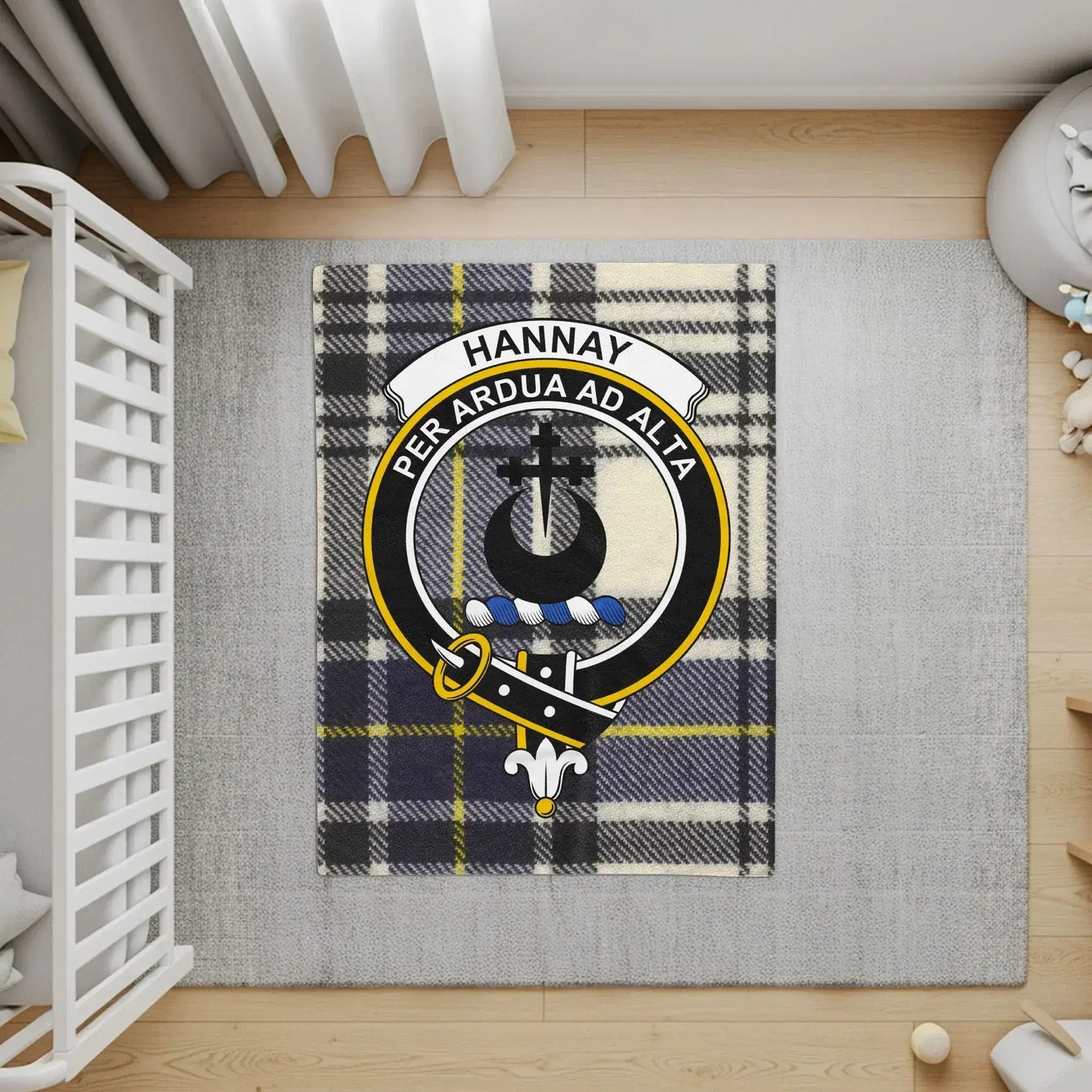 Hannay Clan Tartan Plaid Nursery Room Rug product