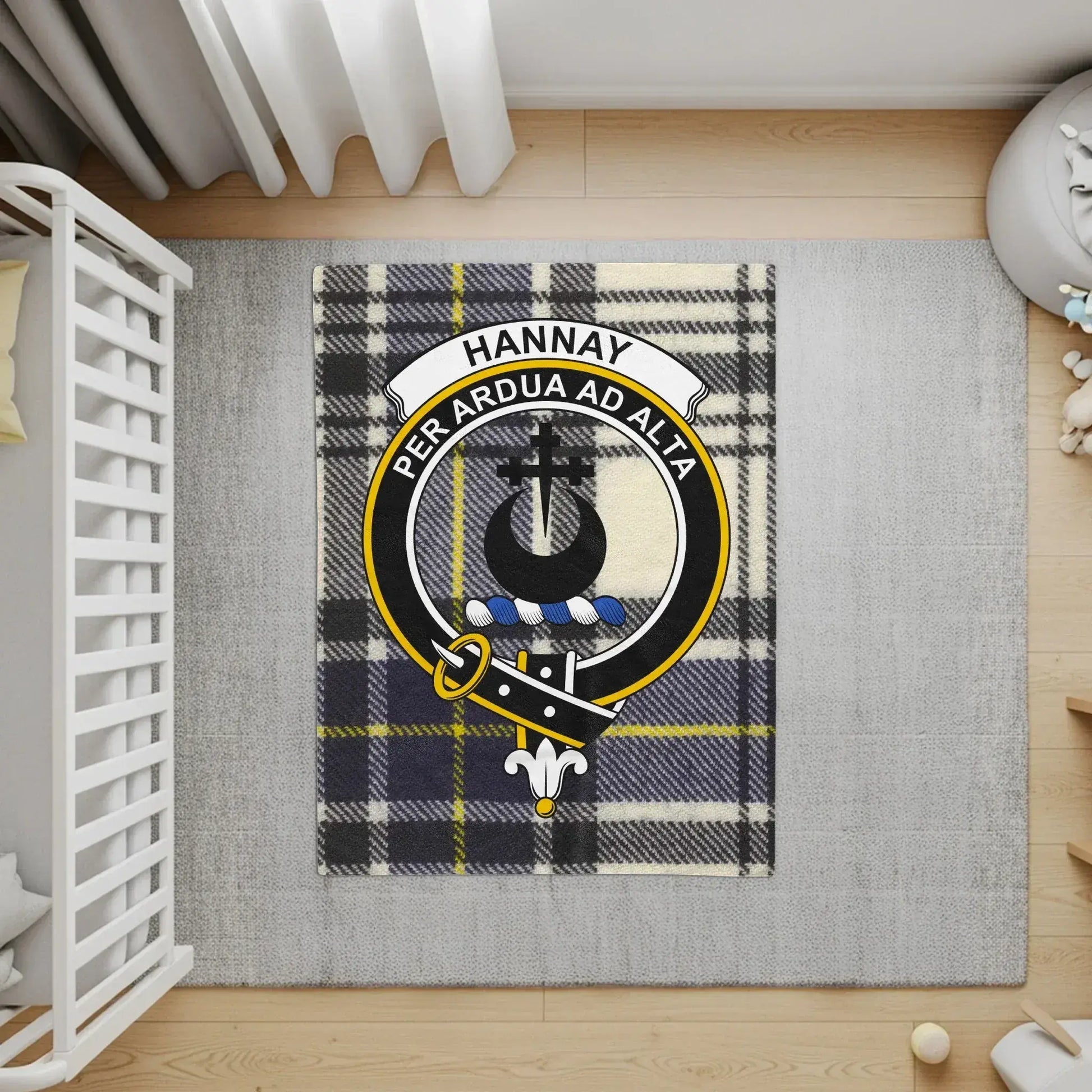 Hannay Clan Tartan Plaid Nursery Room Rug product