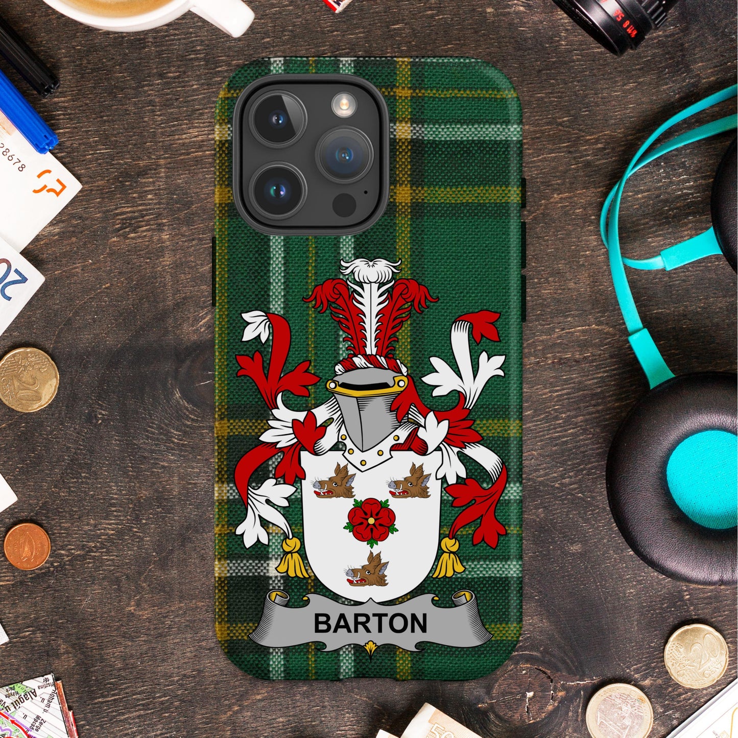 Personalized Family Crest Protective Phone Case product type