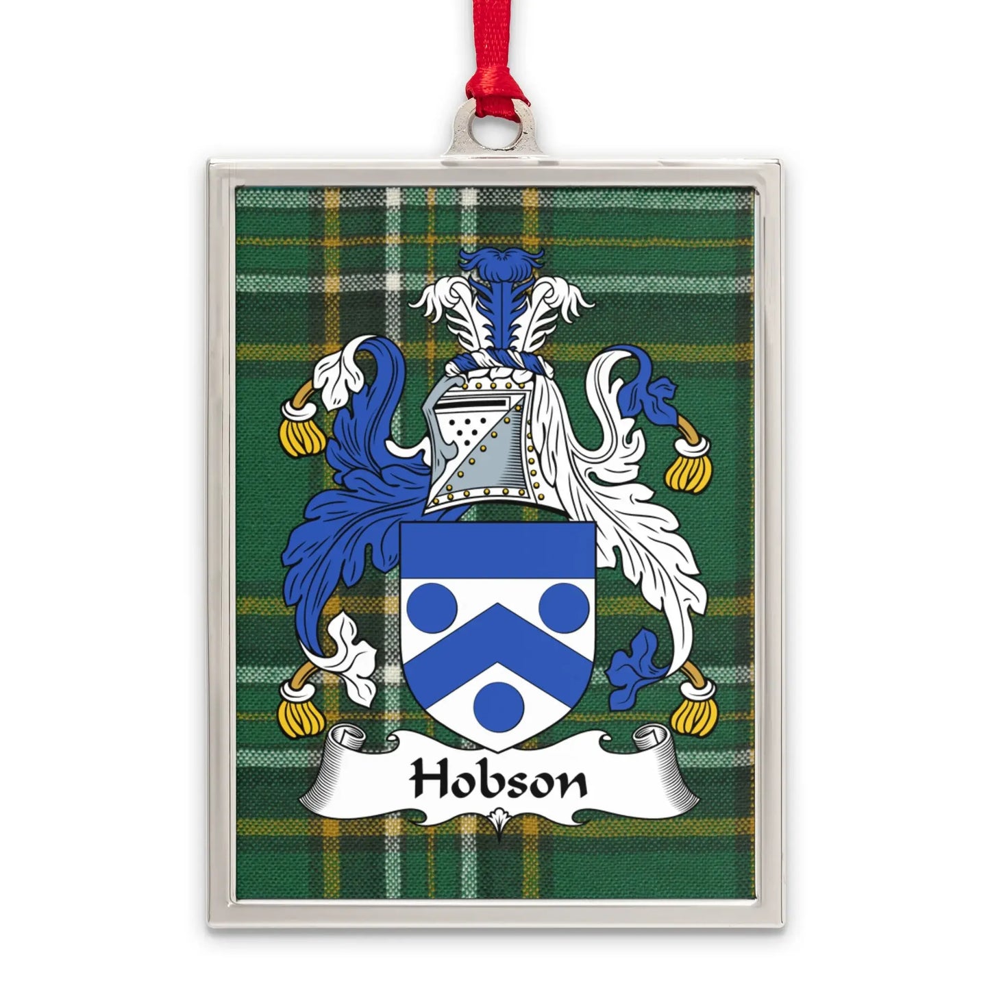 Hobson Family Crest Tartan Plaque Decorative product type