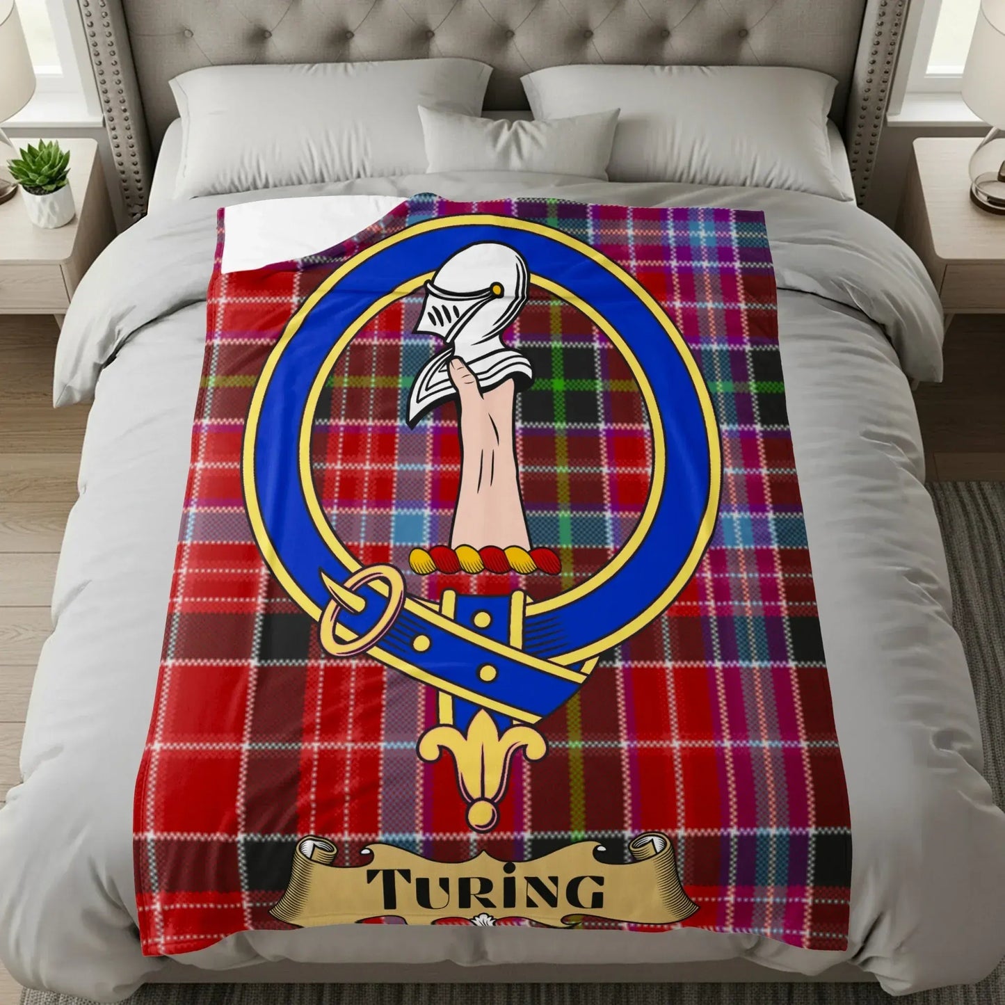 Colorful Medieval Turing Crest Comforter product