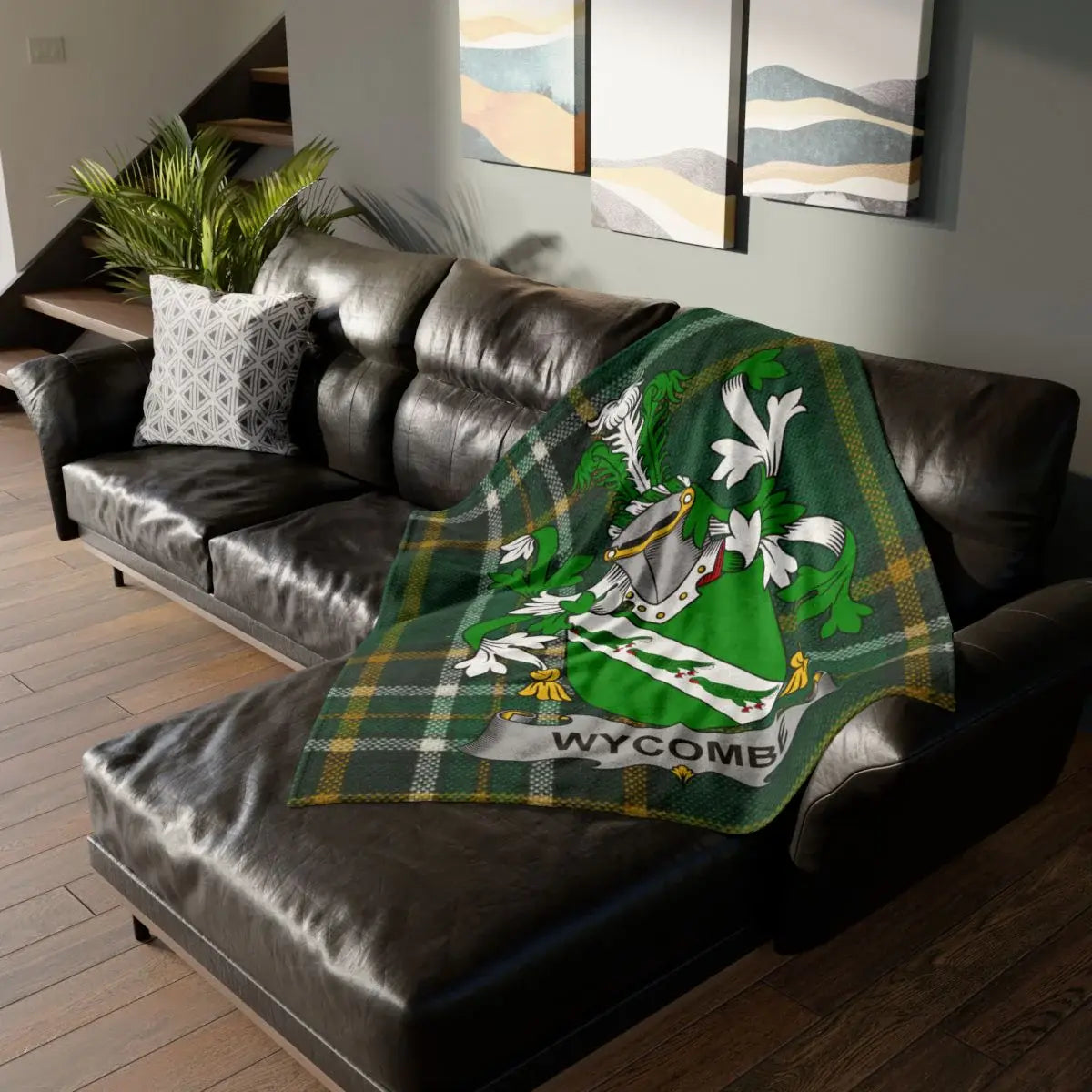 Wycome Coat of Arms Print Blanket Home Décor product type