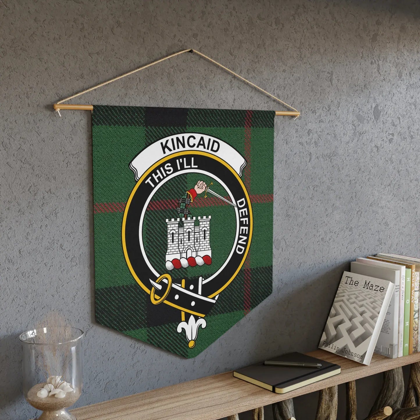 Scottish Clan Kincaid Tartan Wall Hanging product