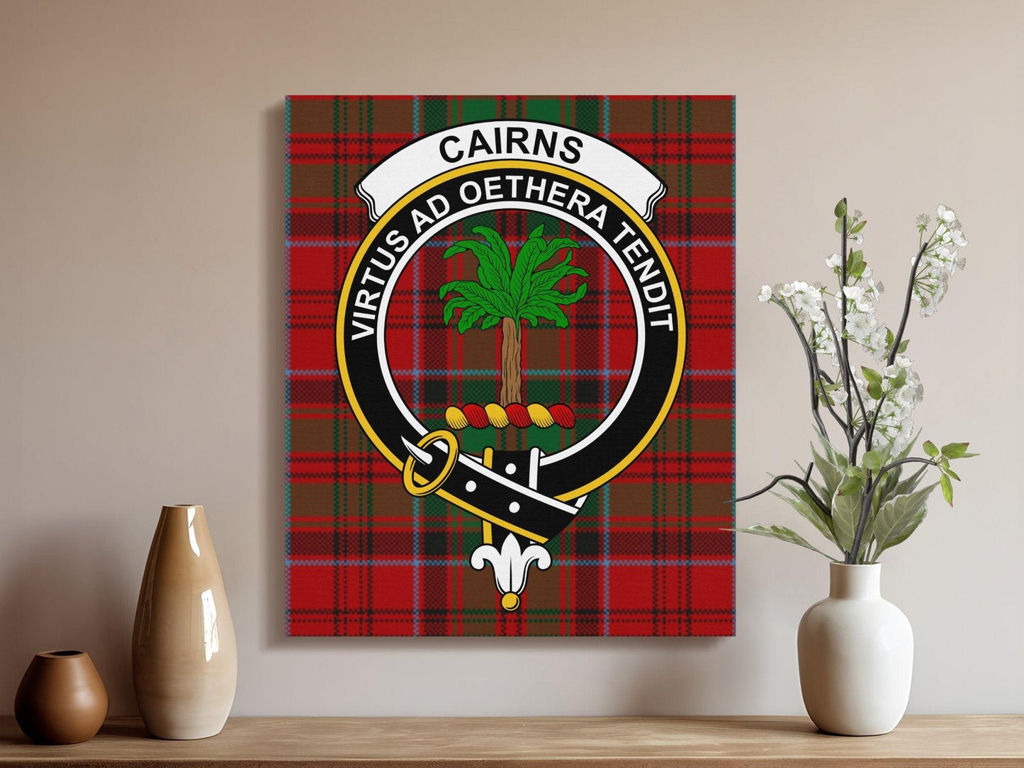 Cairns Virtus Ad Oethera Tendit Clan Crest Poster product