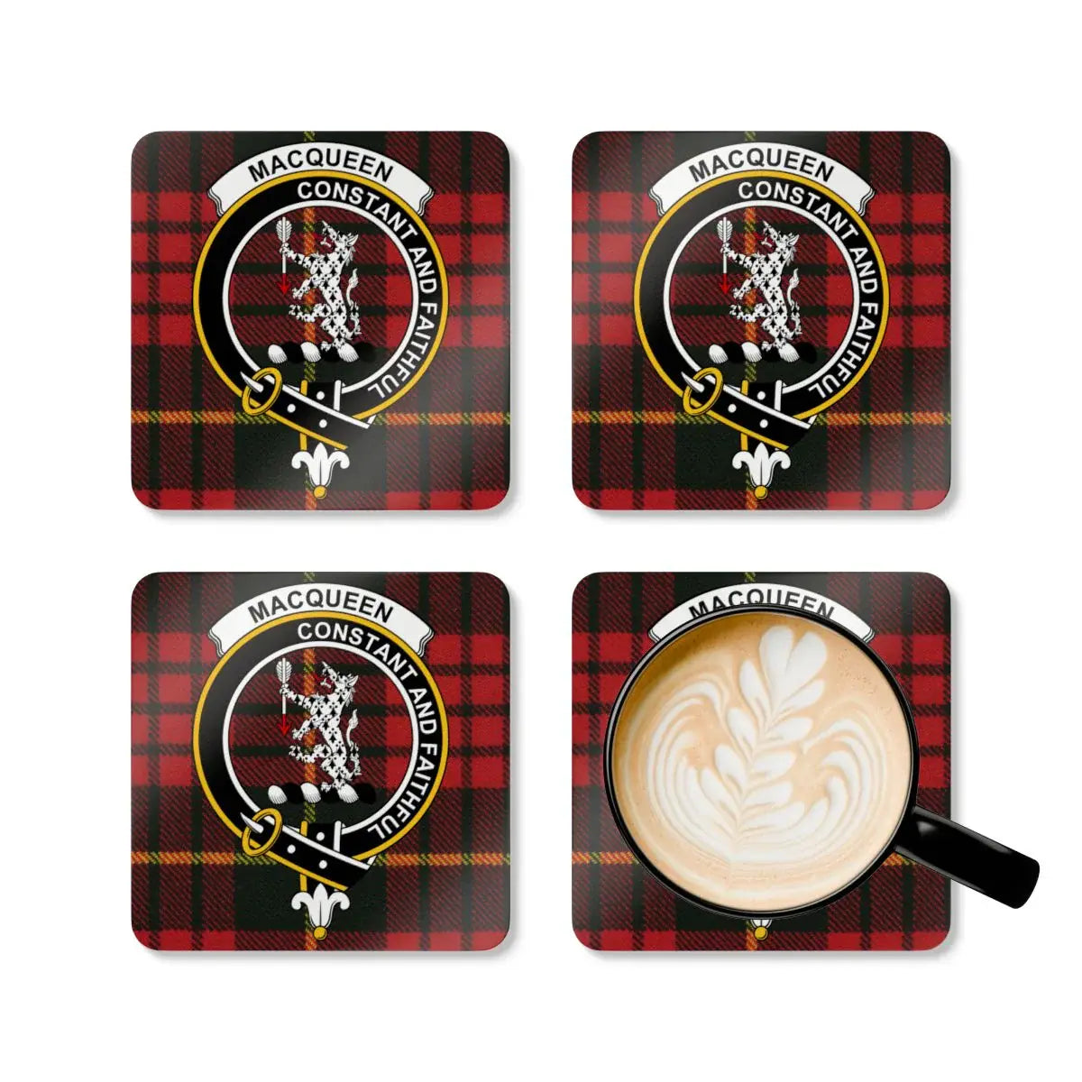 MacQueen Clan Tartan Coasters Coffee Table product type