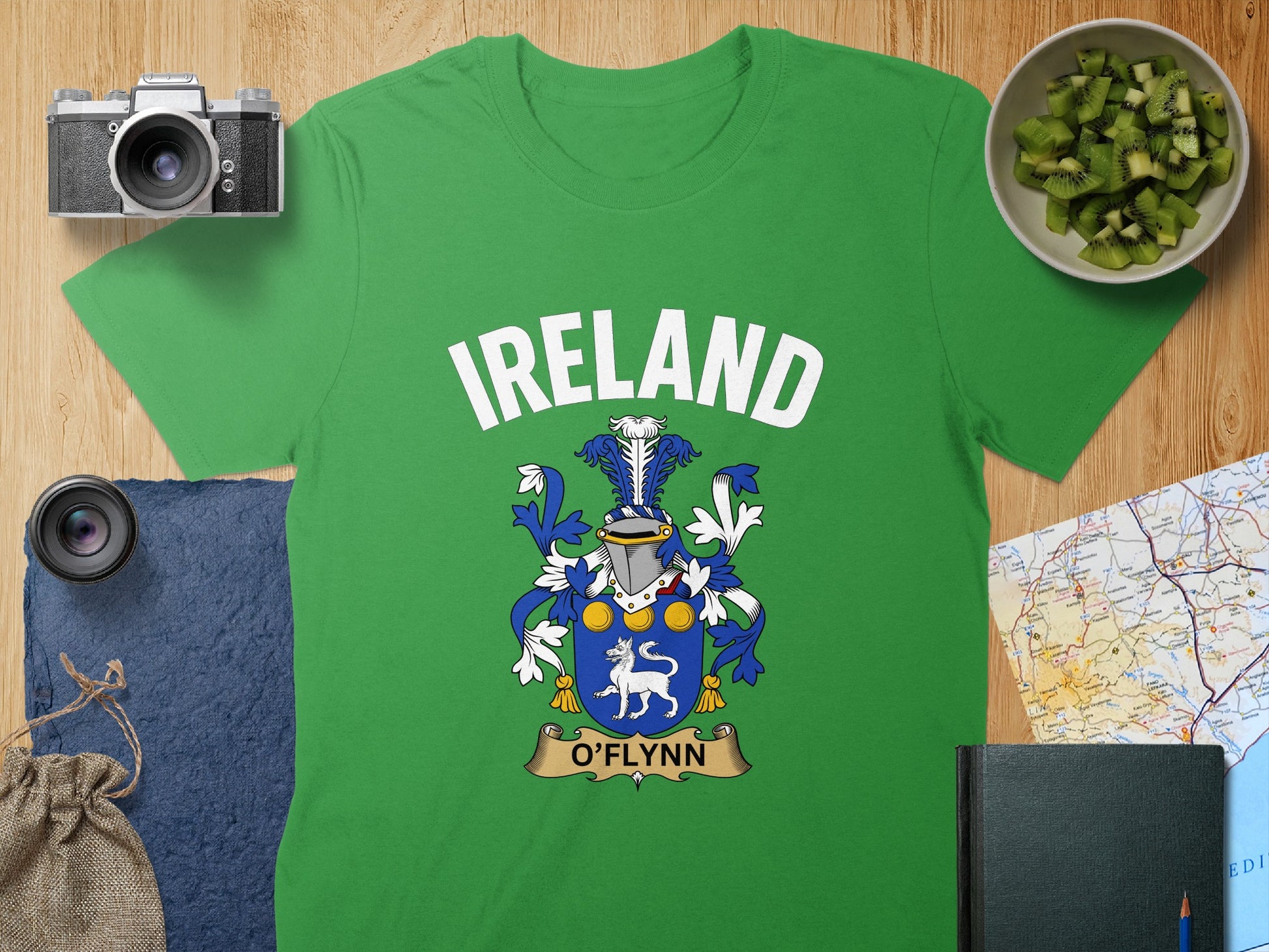 Ireland O'Flynn Family Crest T-shirt
