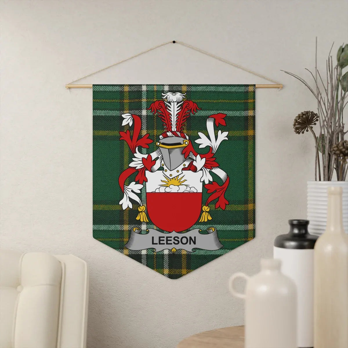 Leeson Family Crest Plaid Wall Hanging product
