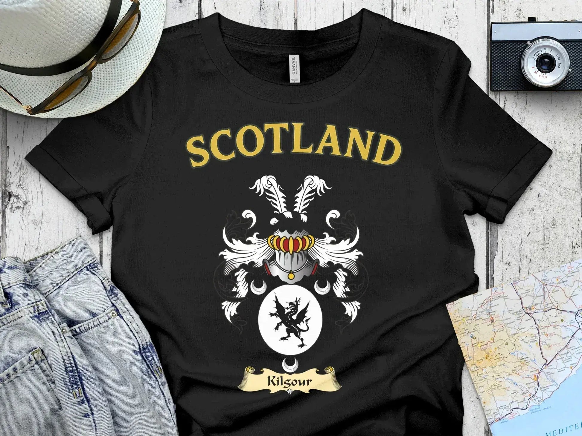 Classic Scotland Crest T-Shirt Design product type