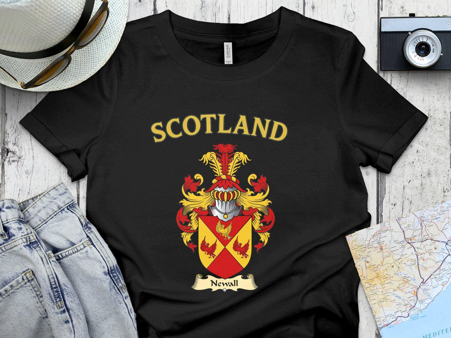 Newall Clan Family Crest Scotland T-Shirt - Celtic Ancestry Gifts
