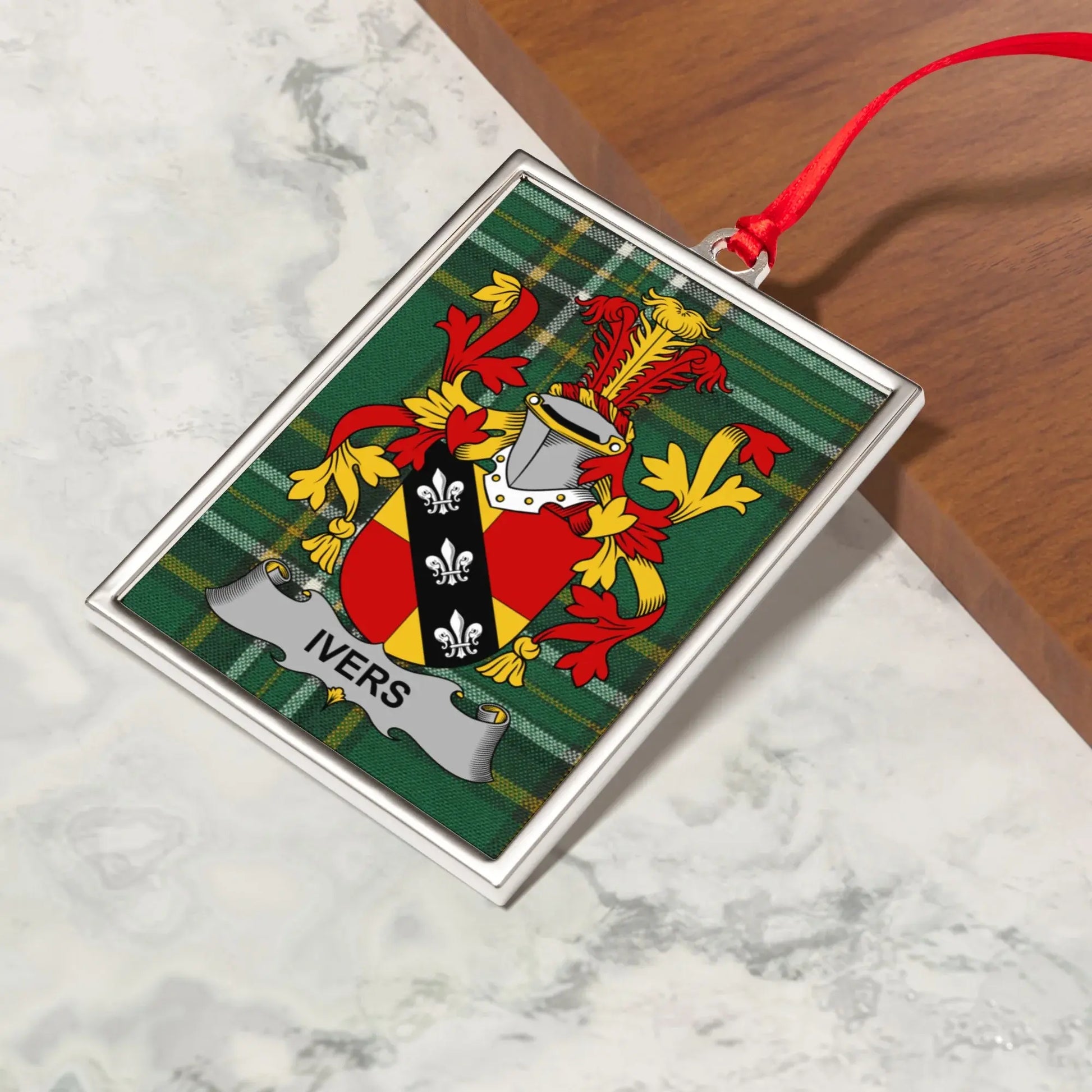 Ivers Coat of Arms Family Crest Ornament product type