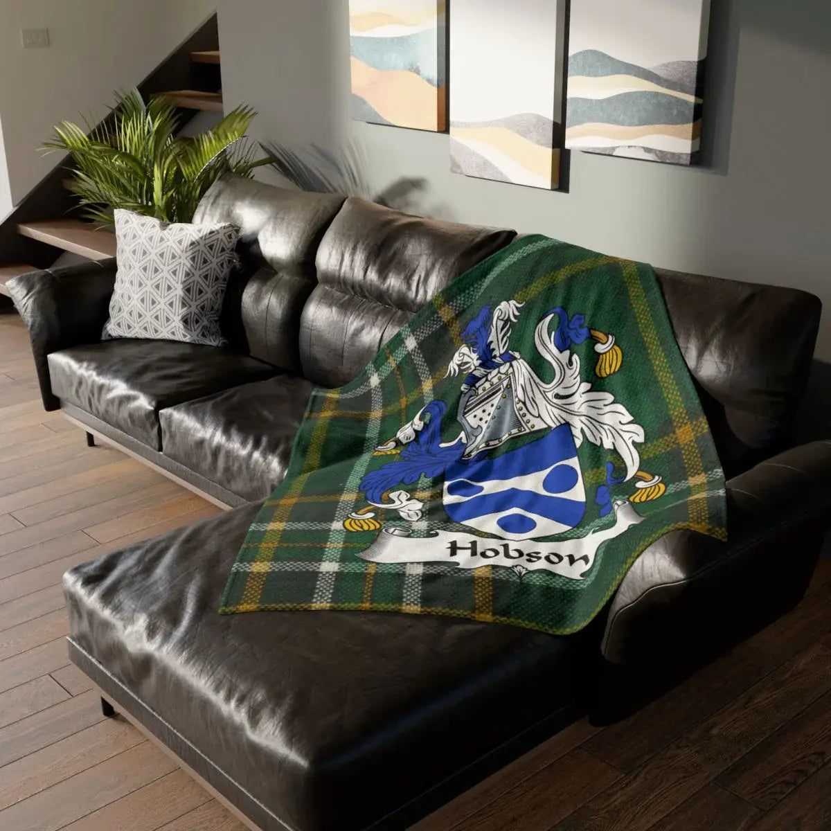 Personalized Hobson Family Crest Blanket product