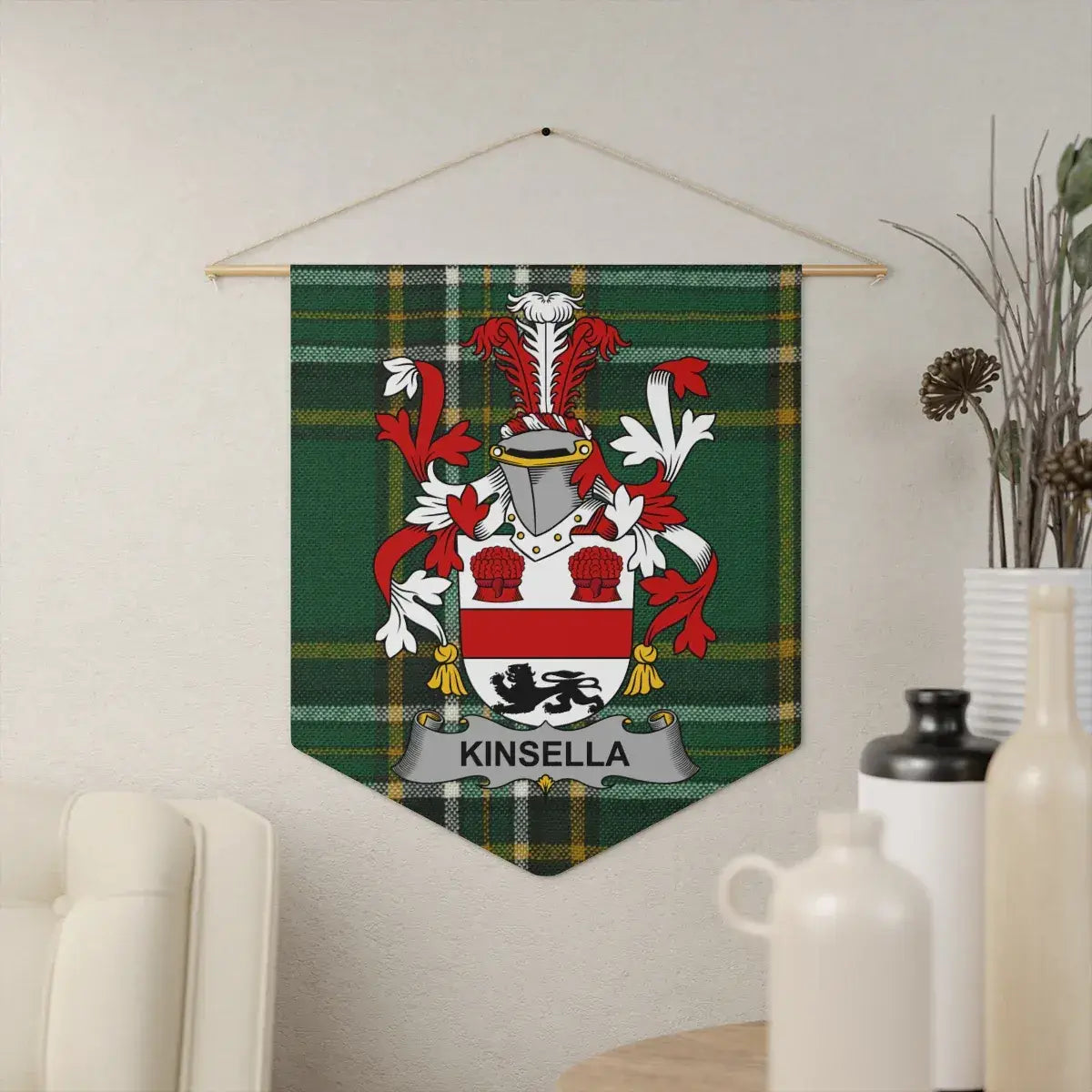 Family Crest Shield Banner with Personalized Name product