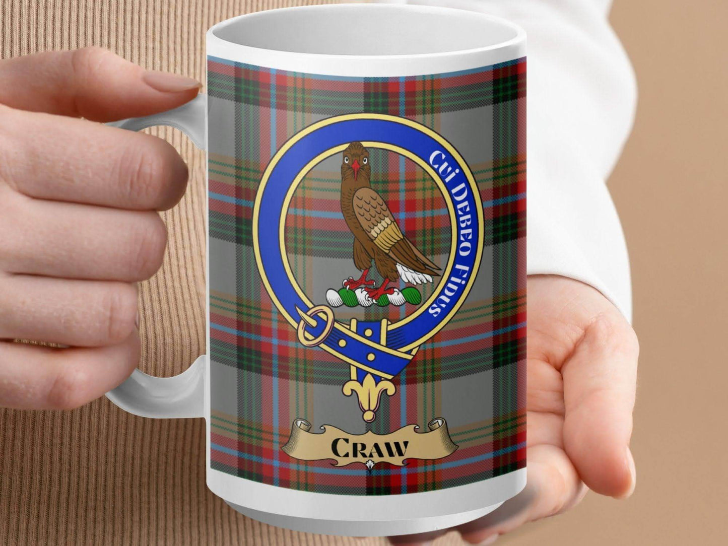 Clan Crest Mug With Tartan Design Coffee product type