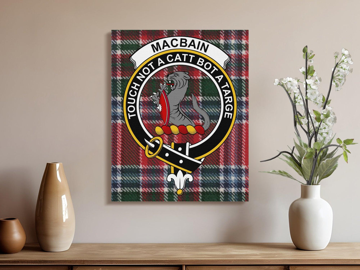 Macbain Touch Not a Catt Bota Targe Wall Art product