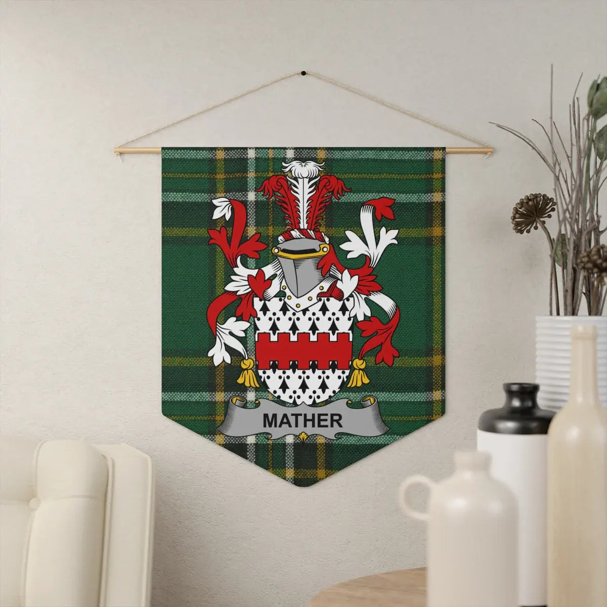 Mather Family Crest Tapestry Wall Hanging Decor product