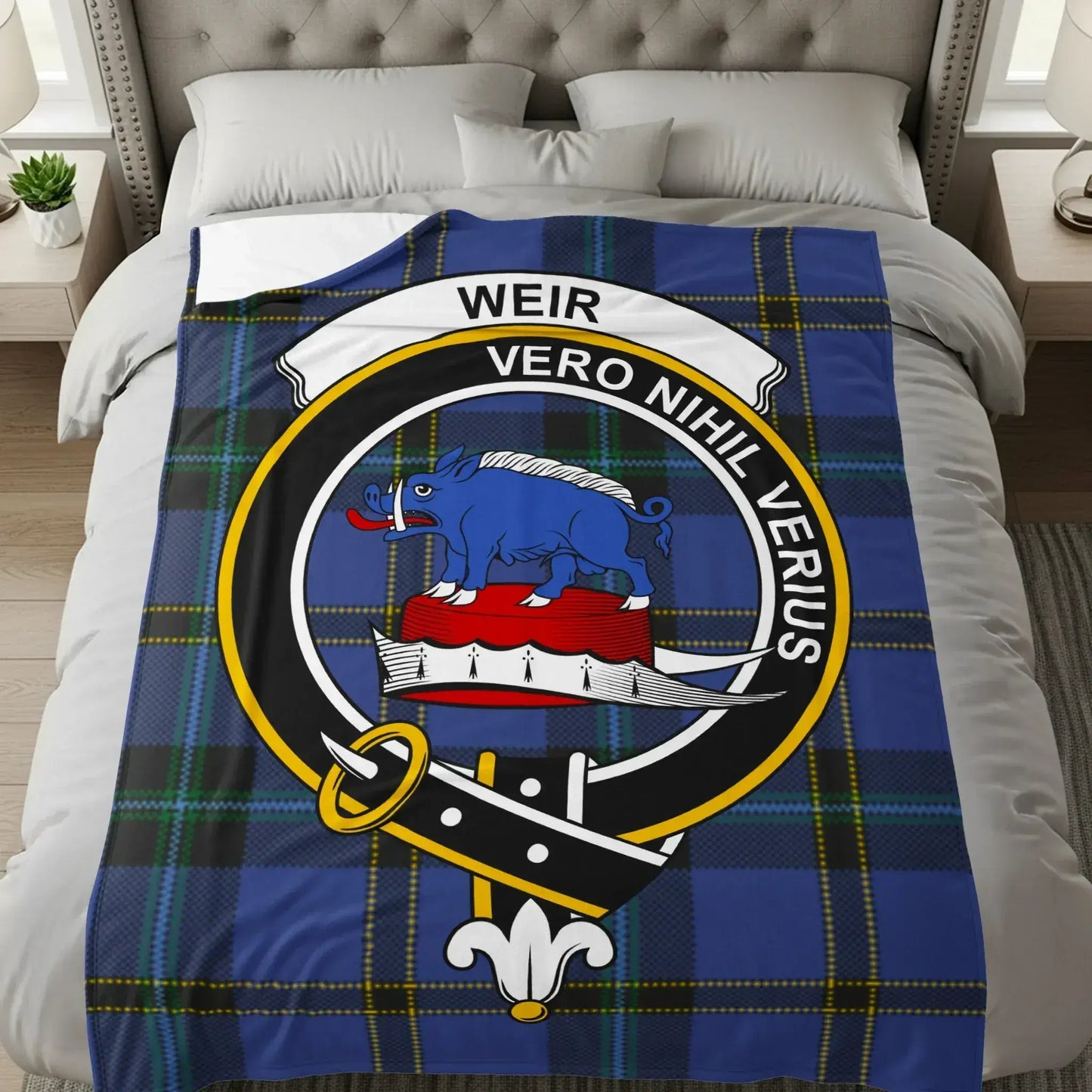Scottish Clan Crest Weir Bedding Blanket product type