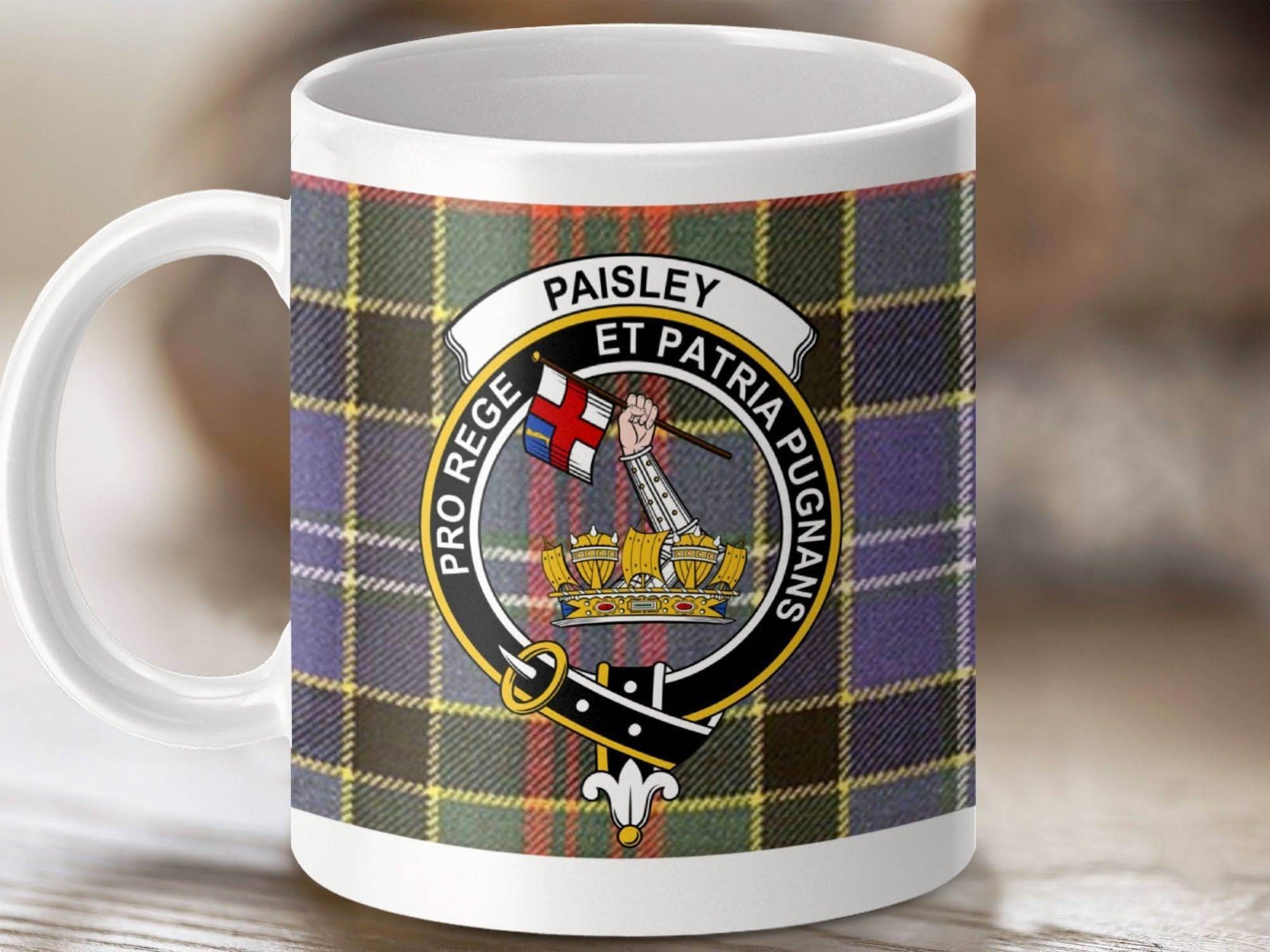 Paisley Pro Rege Et Patria Pugnans Crest Mug product type