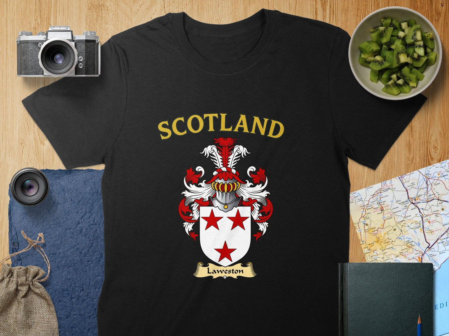 Scotland Lawston Family Name Crest T-shirt product