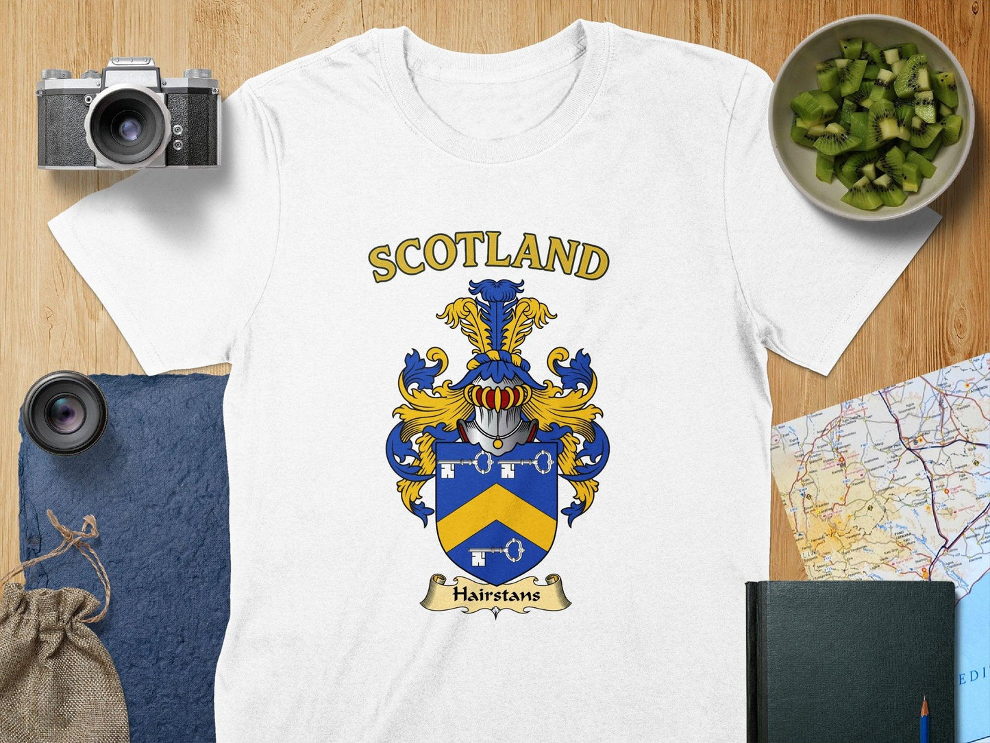 Scotland Coat of Arms Emblazoned White T-Shirt product type