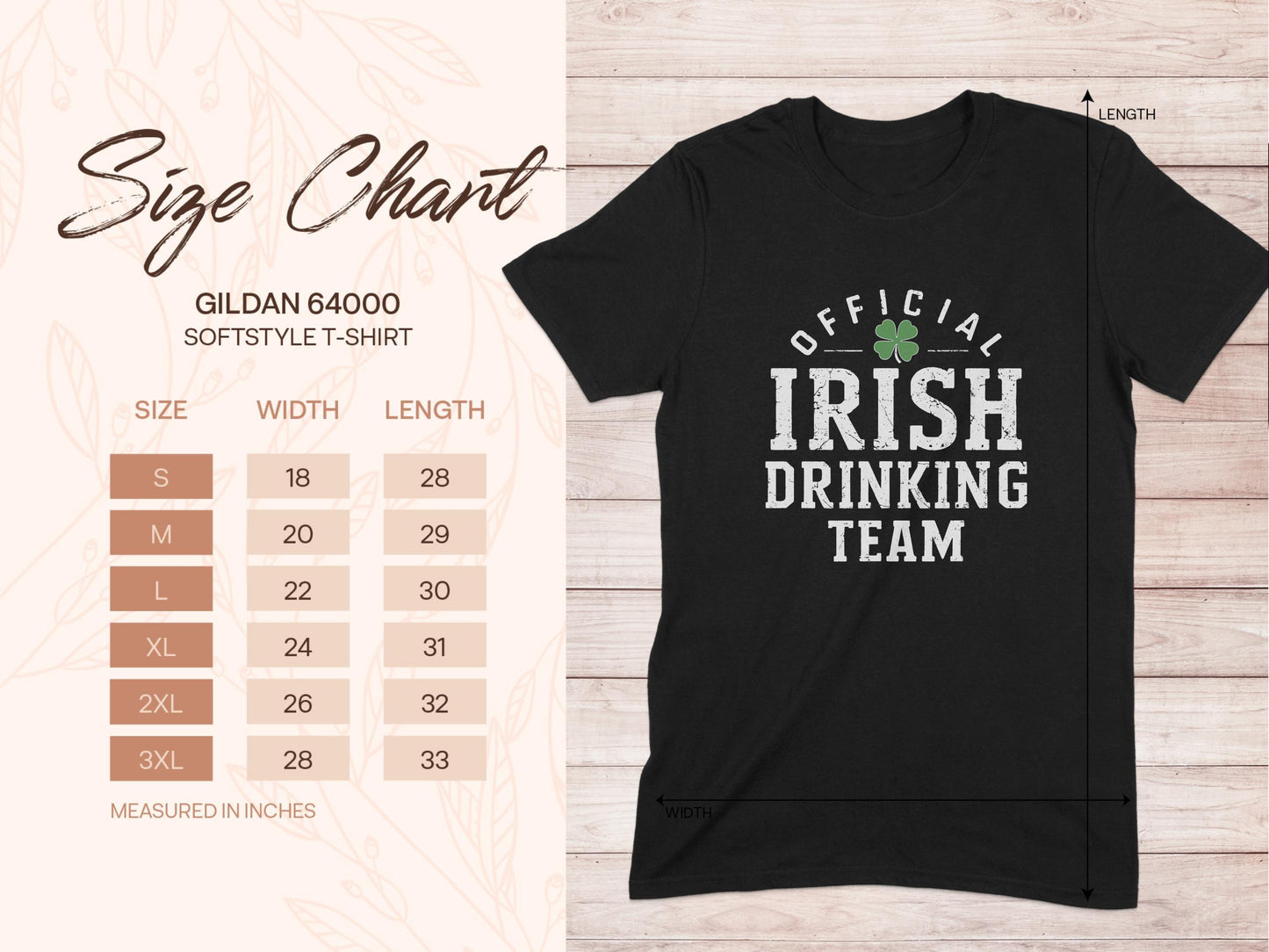 Official Irish Drinking Team Graphic Logo T-shirt - Celtic Ancestry Gifts
