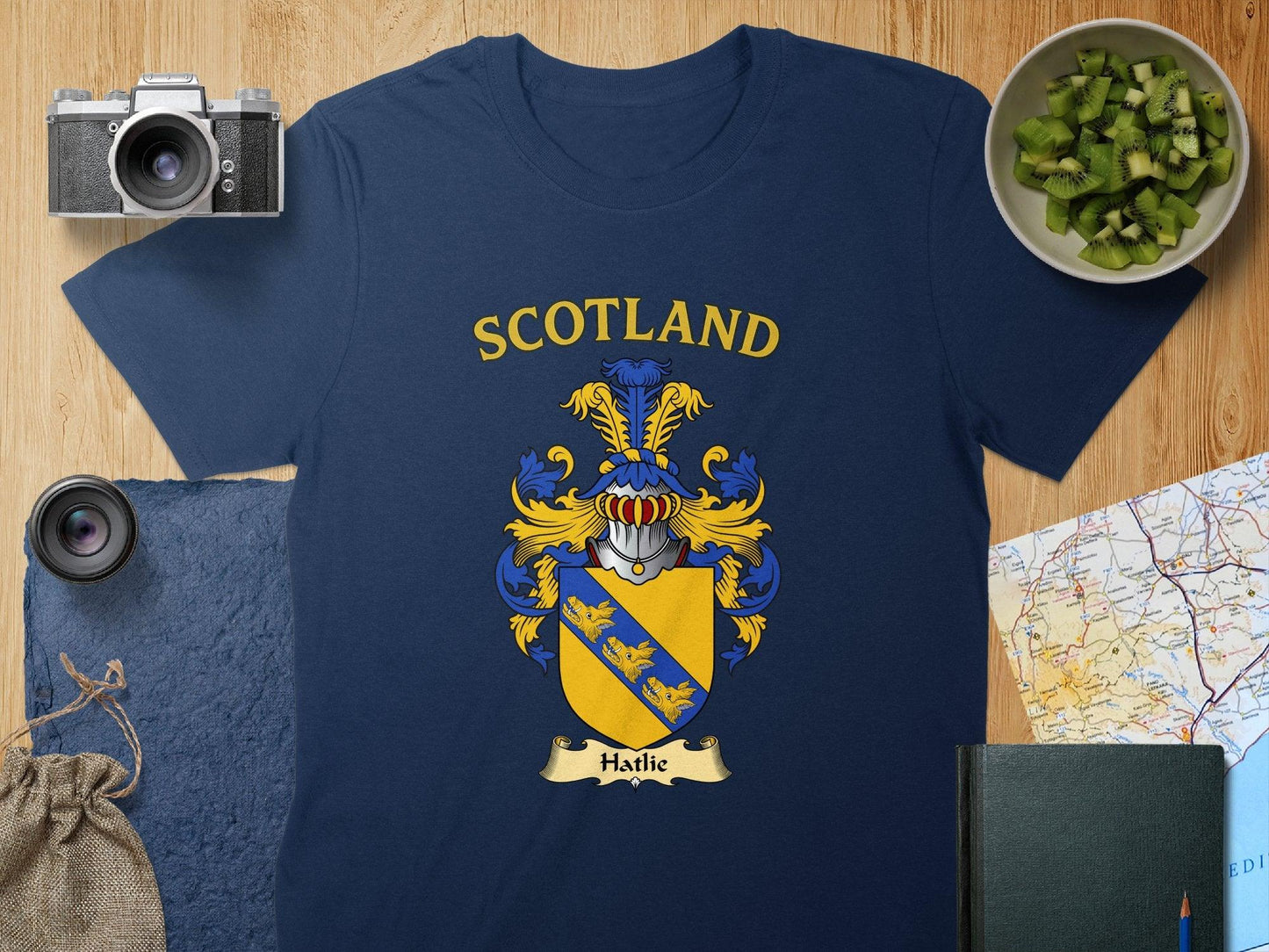 Hatlie Clan Family Crest Scotland T-Shirt - Celtic Ancestry Gifts