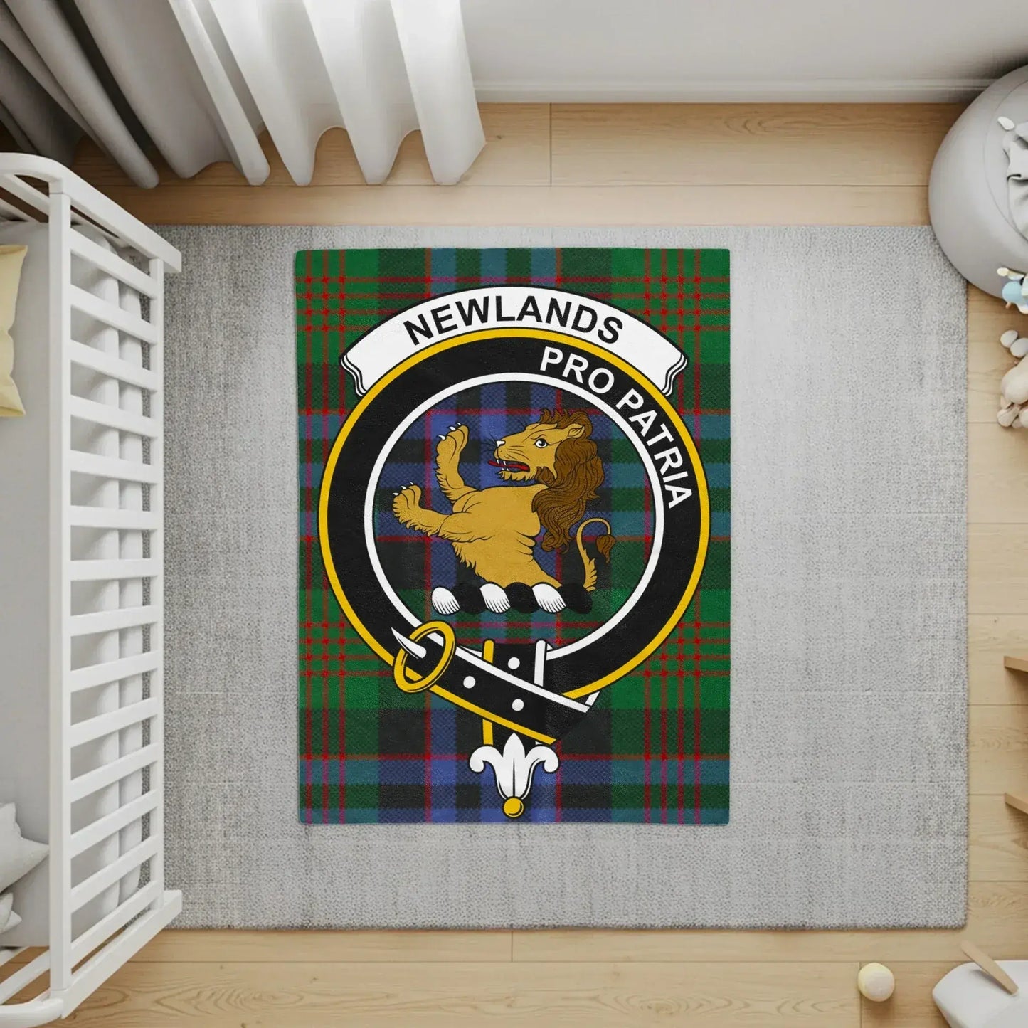 Newlands Pro Patria Family Crest Tartan Rug product
