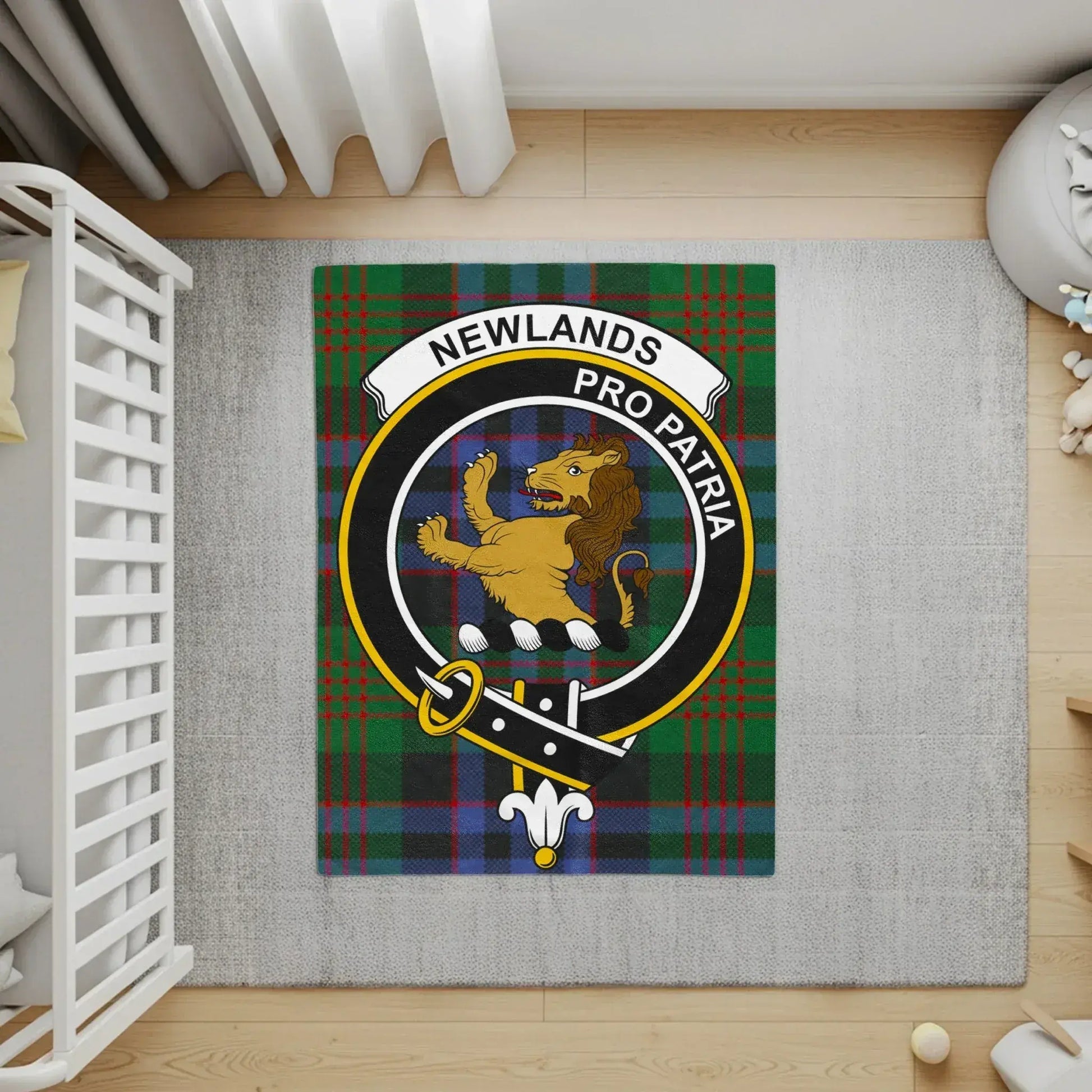 Newlands Pro Patria Family Crest Tartan Rug product
