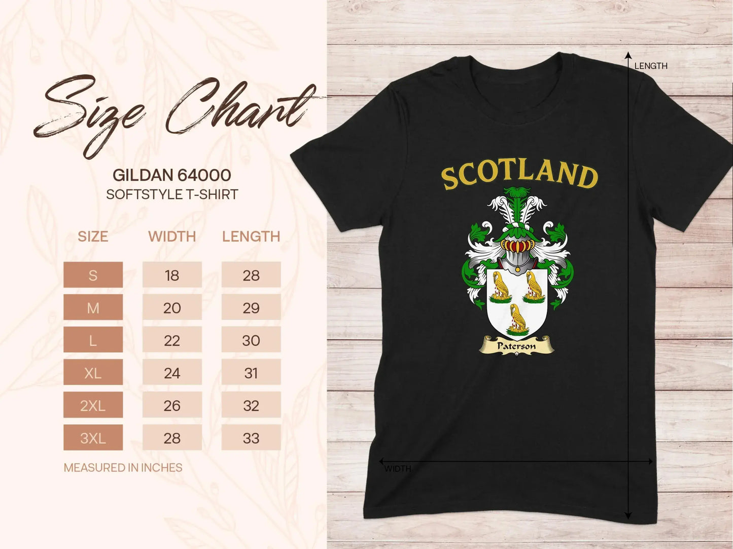 Scotland Family Crest Design Black T-shirt product type