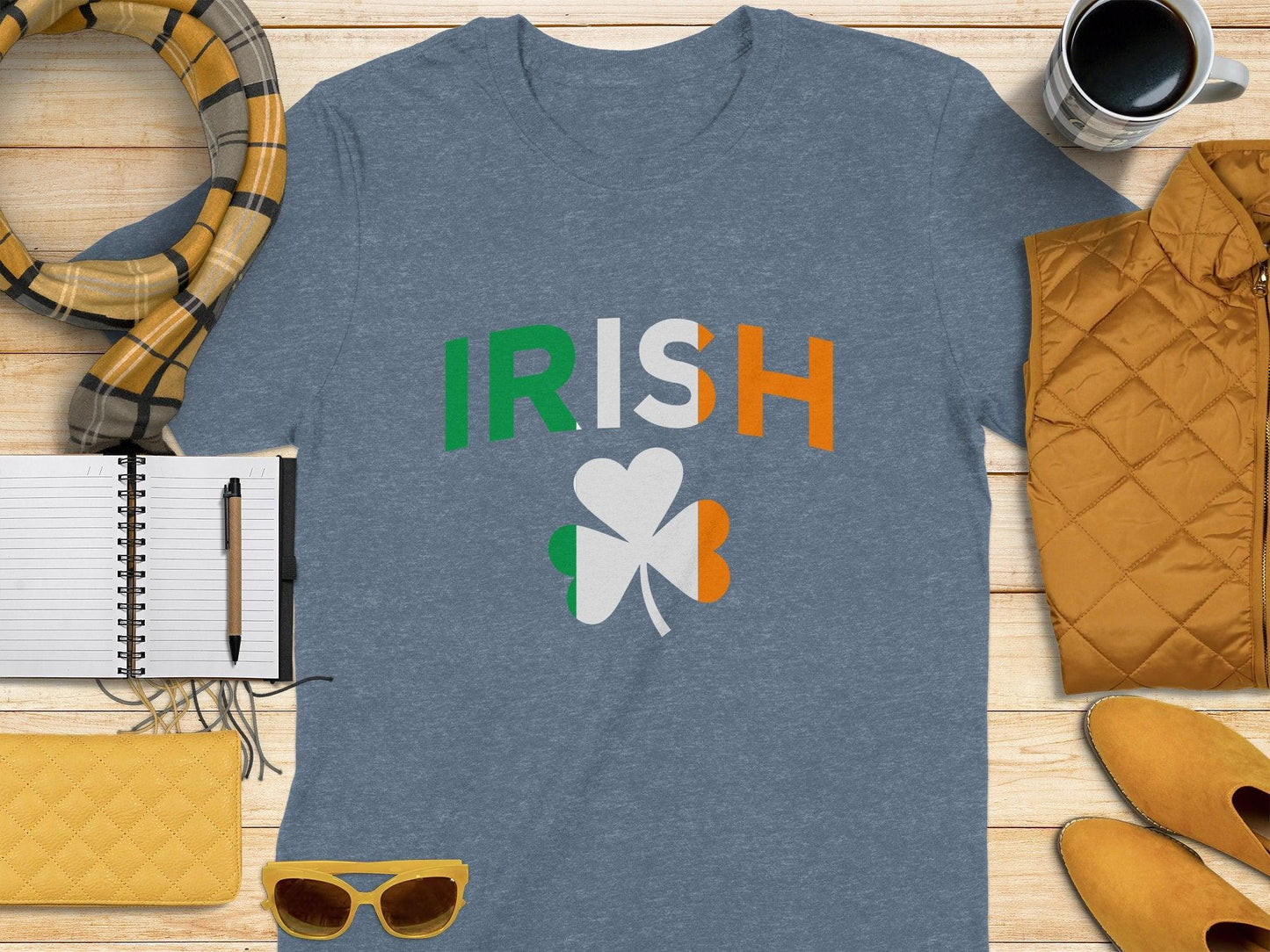 Fun Irish Clover Graphic Heritage Theme Irish t-shirt - Celtic Ancestry Gifts