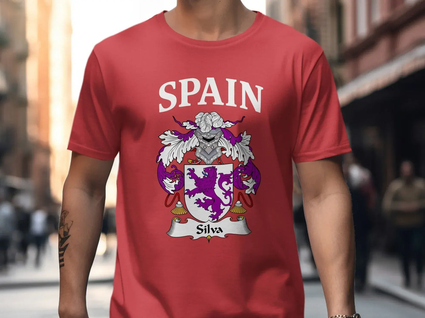 Spain Silva Family Crest Bold Design T-shirt product type