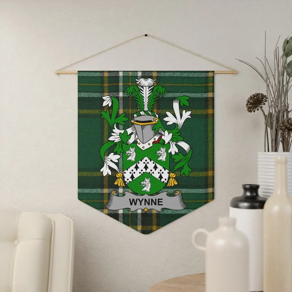 Wynne Family Crest Wall Hanging Art product