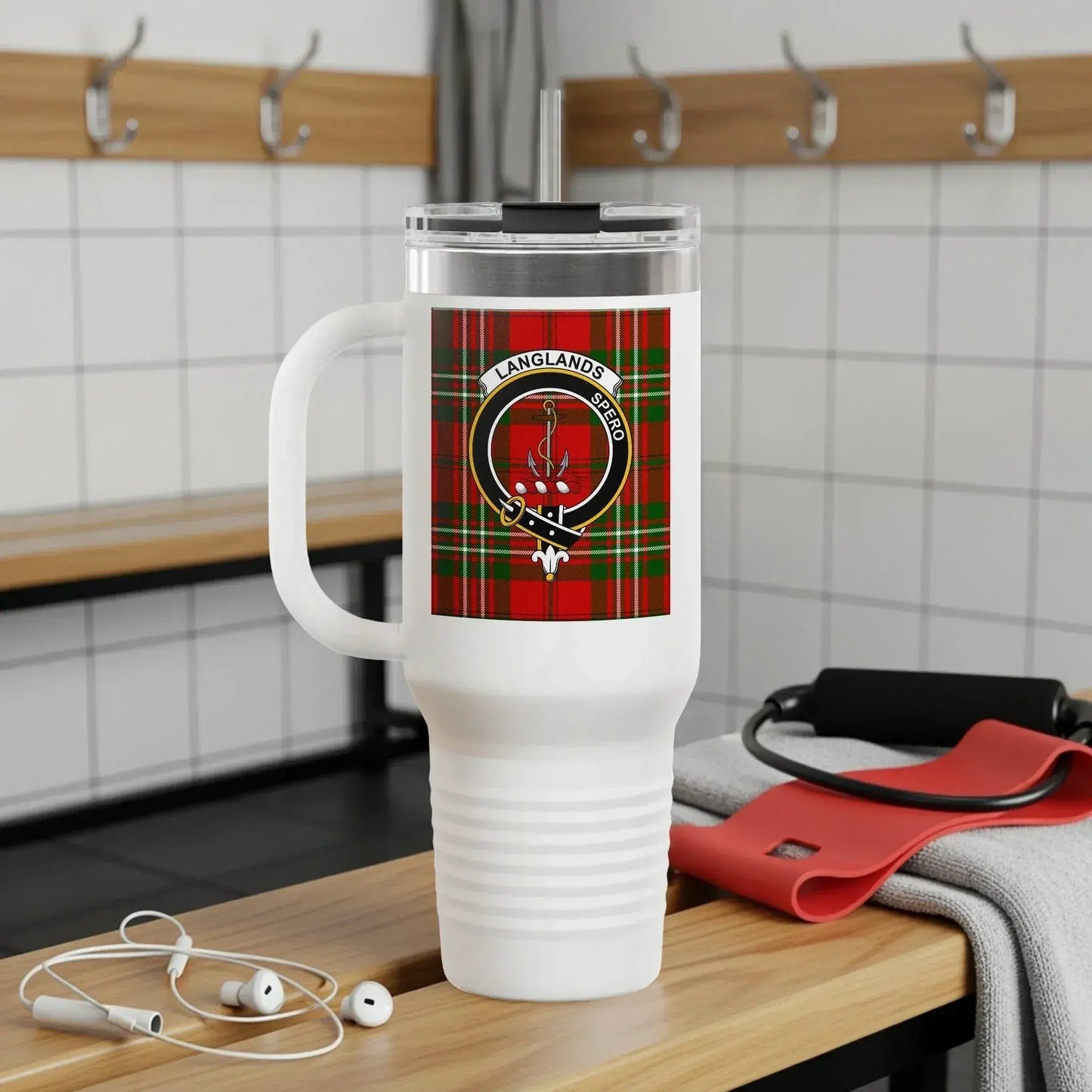 Scottish Clans Langlands Travel Mug Design product type