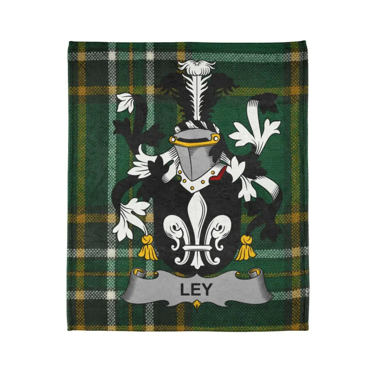 Ley Family Crest Tartan Blanket product