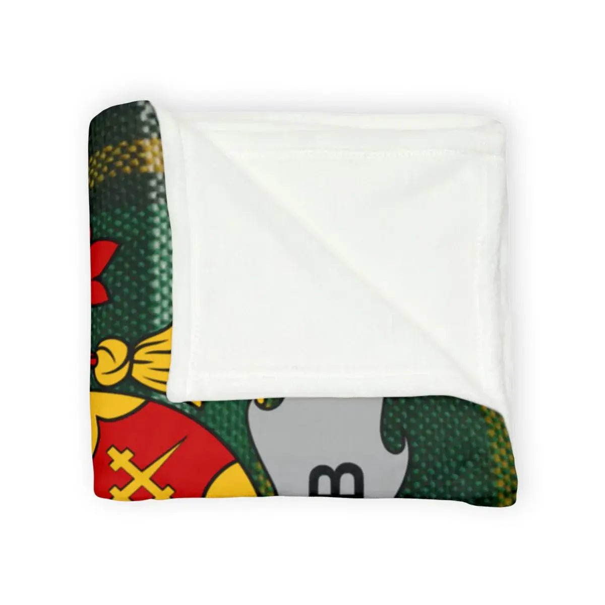 Heraldic Crest Design Green Cozy Blanket product