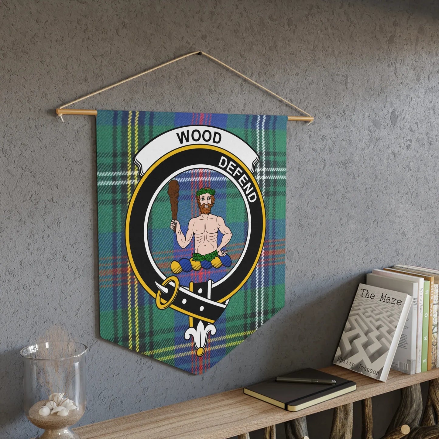 Wood Defend Banner Tapestry Home Decoration product