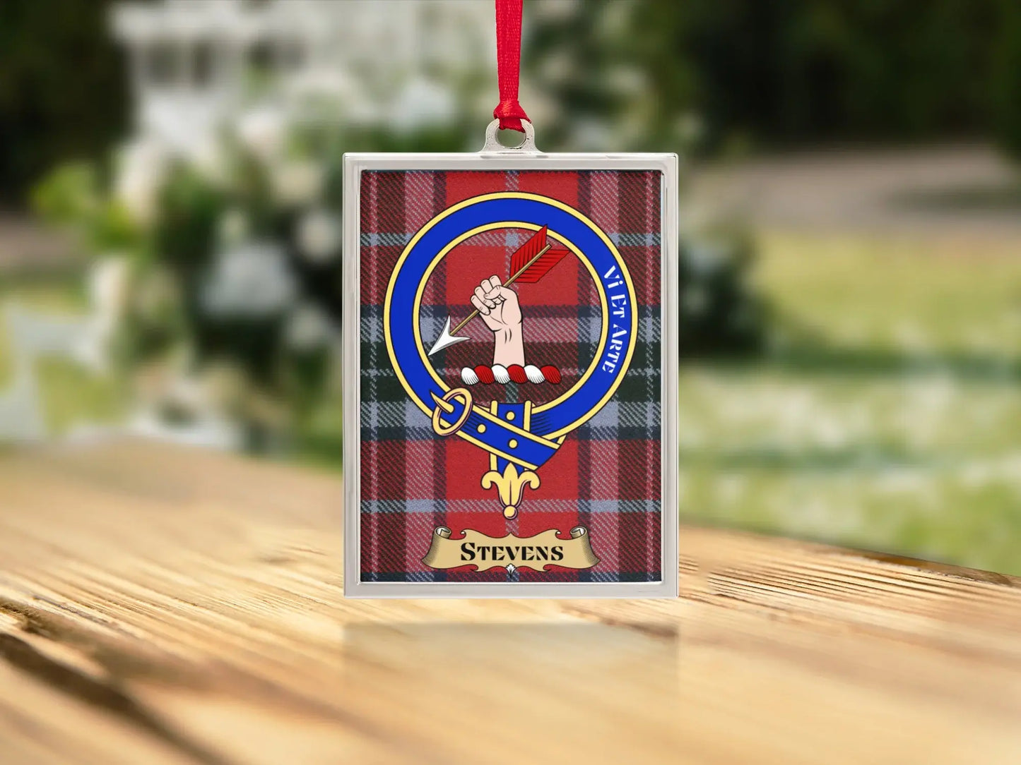 Stevens Clan Crest Tartan Plaid Personalized Product