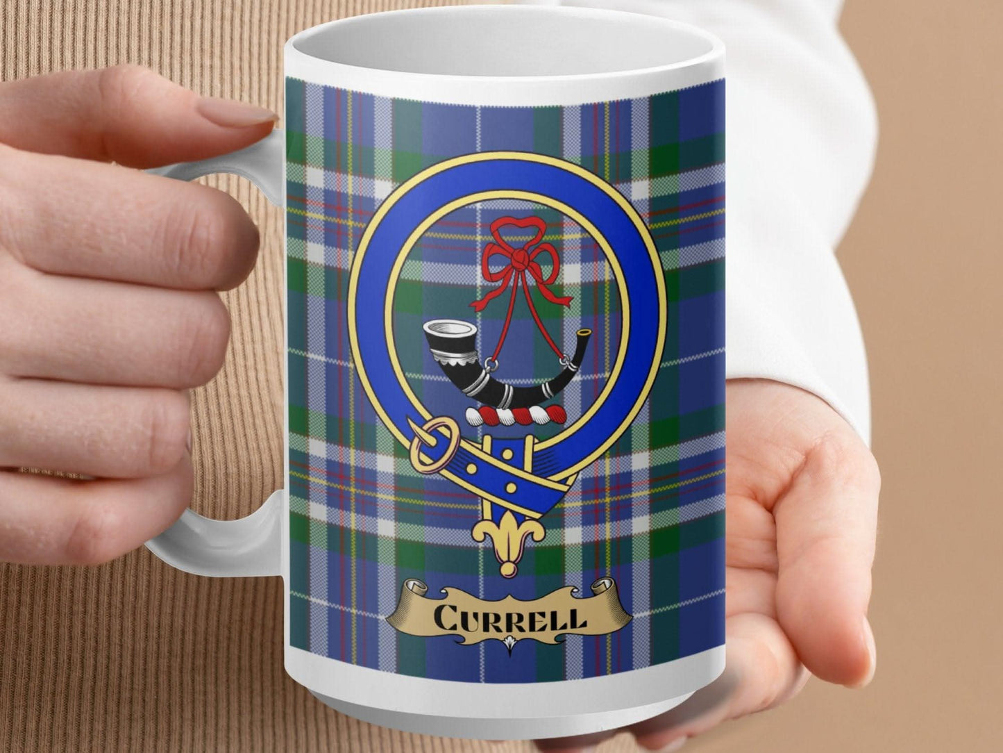 Currell Family Tartan Clan Crest Mug product