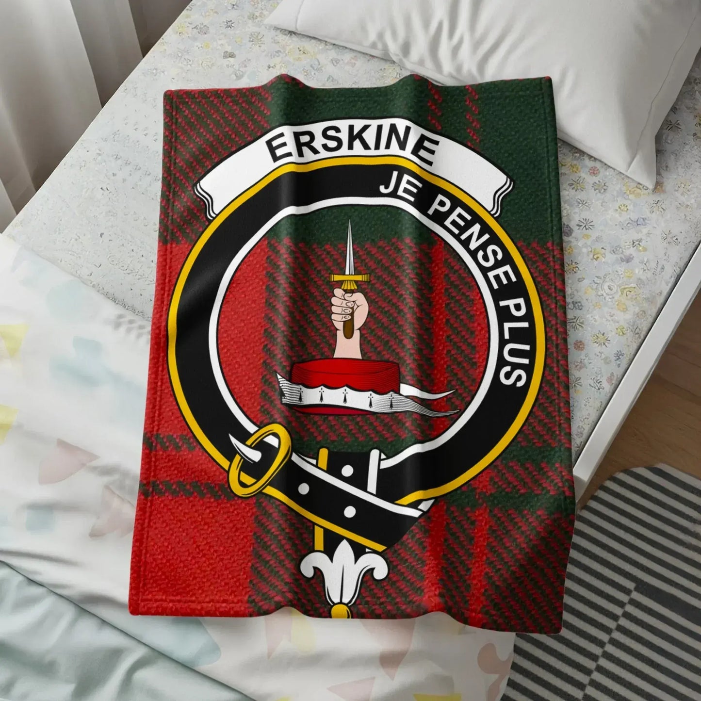 Erskine Je Pense Plus Sword Crest Blanket product