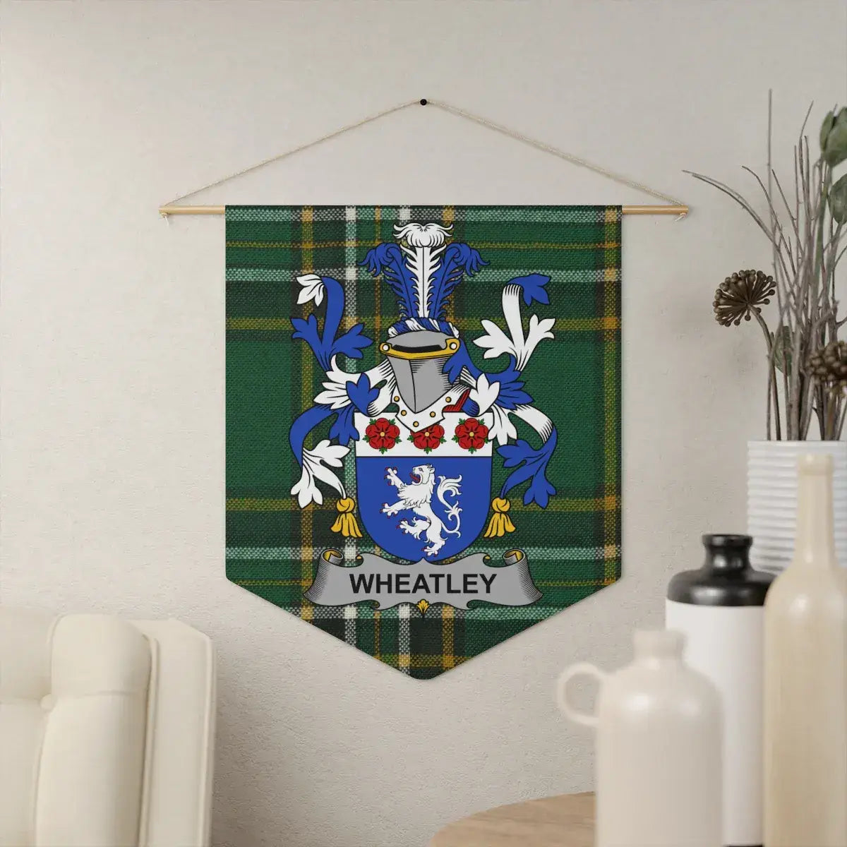 Wheatley Family Crest Wall Banner Tapestry product type