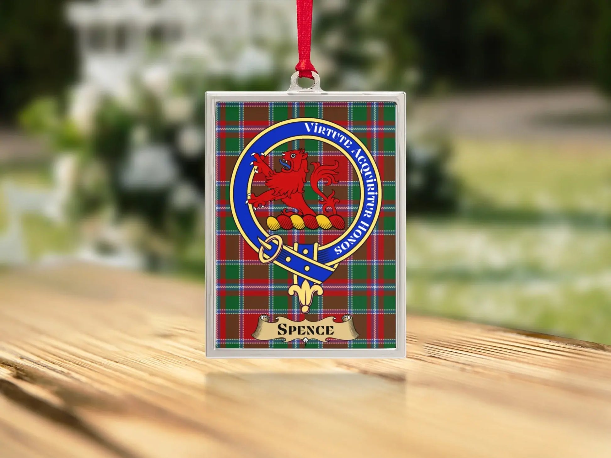Spence Crest Virtute Acquiritur Honos Ornament product type